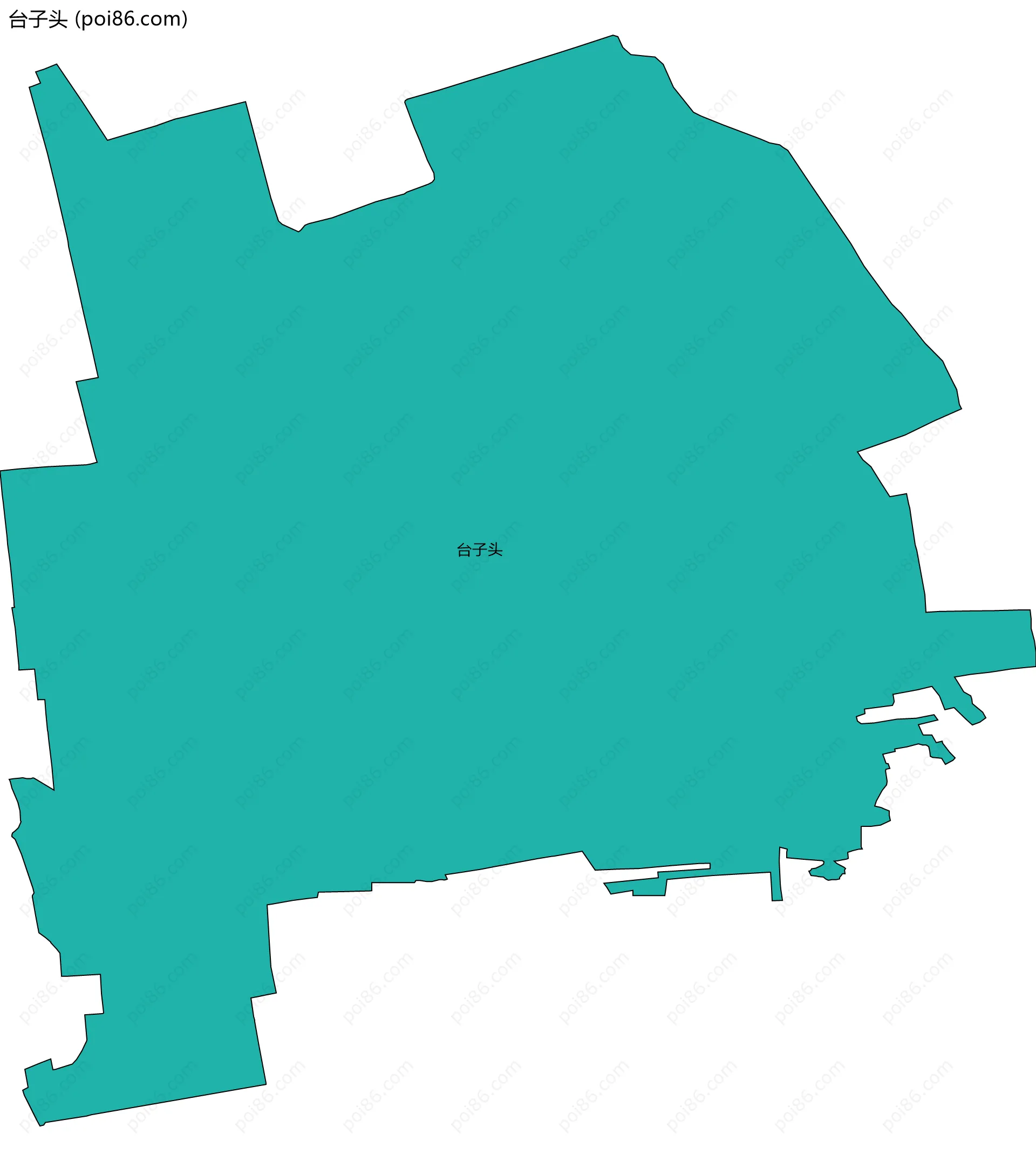 台子头边界地图