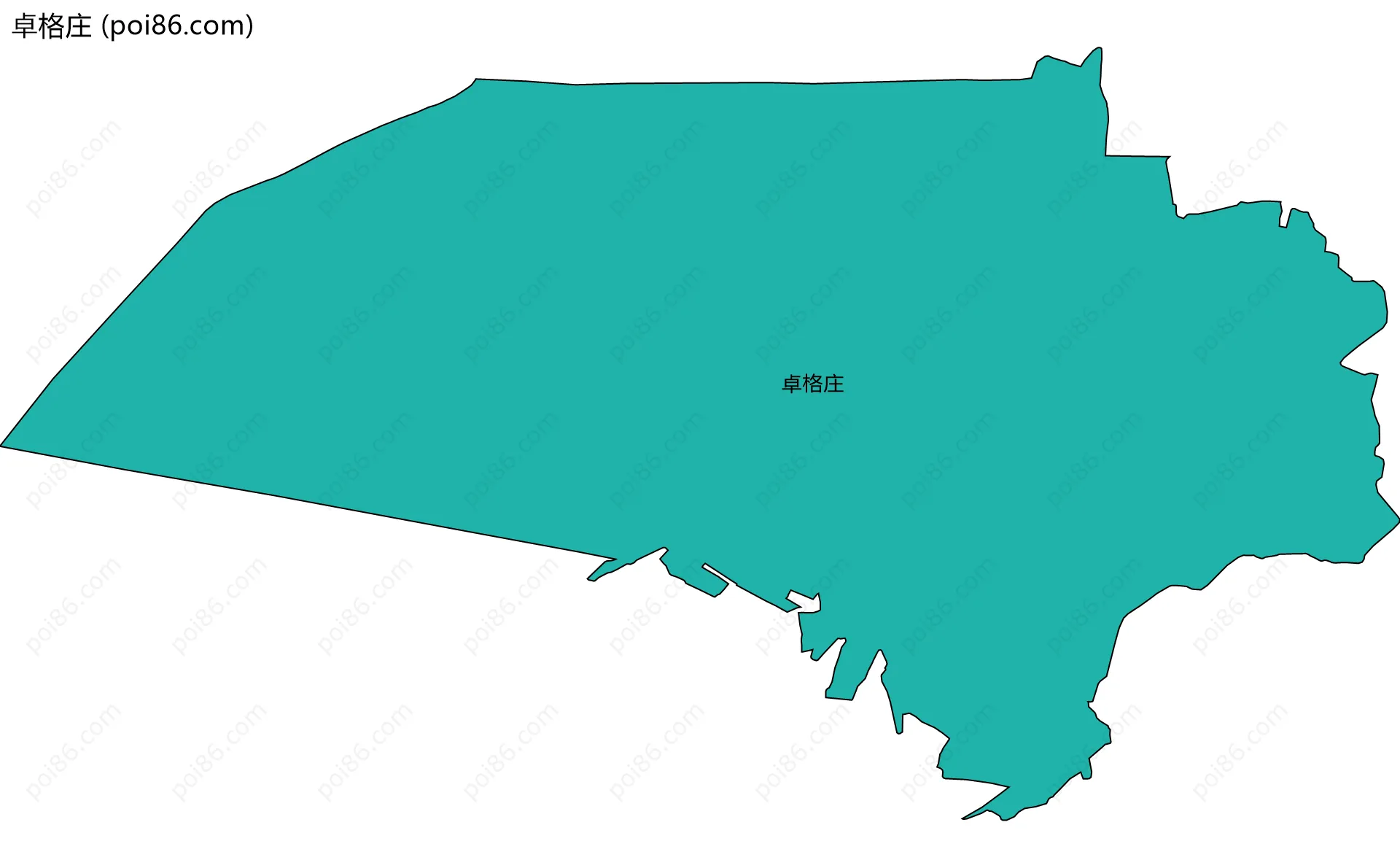 卓格庄边界地图