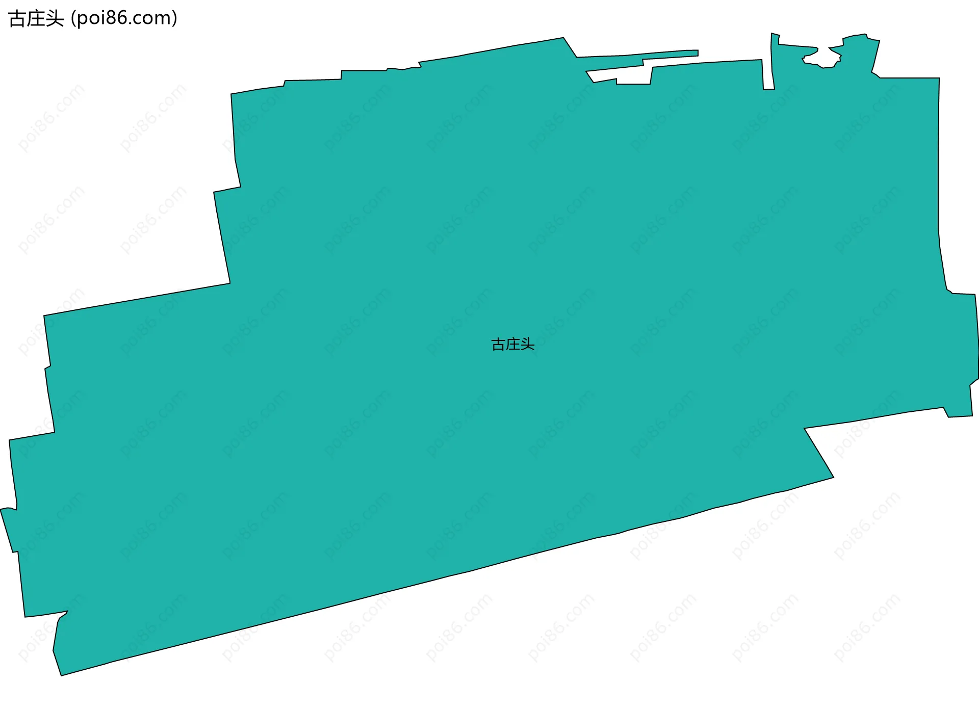 古庄头边界地图