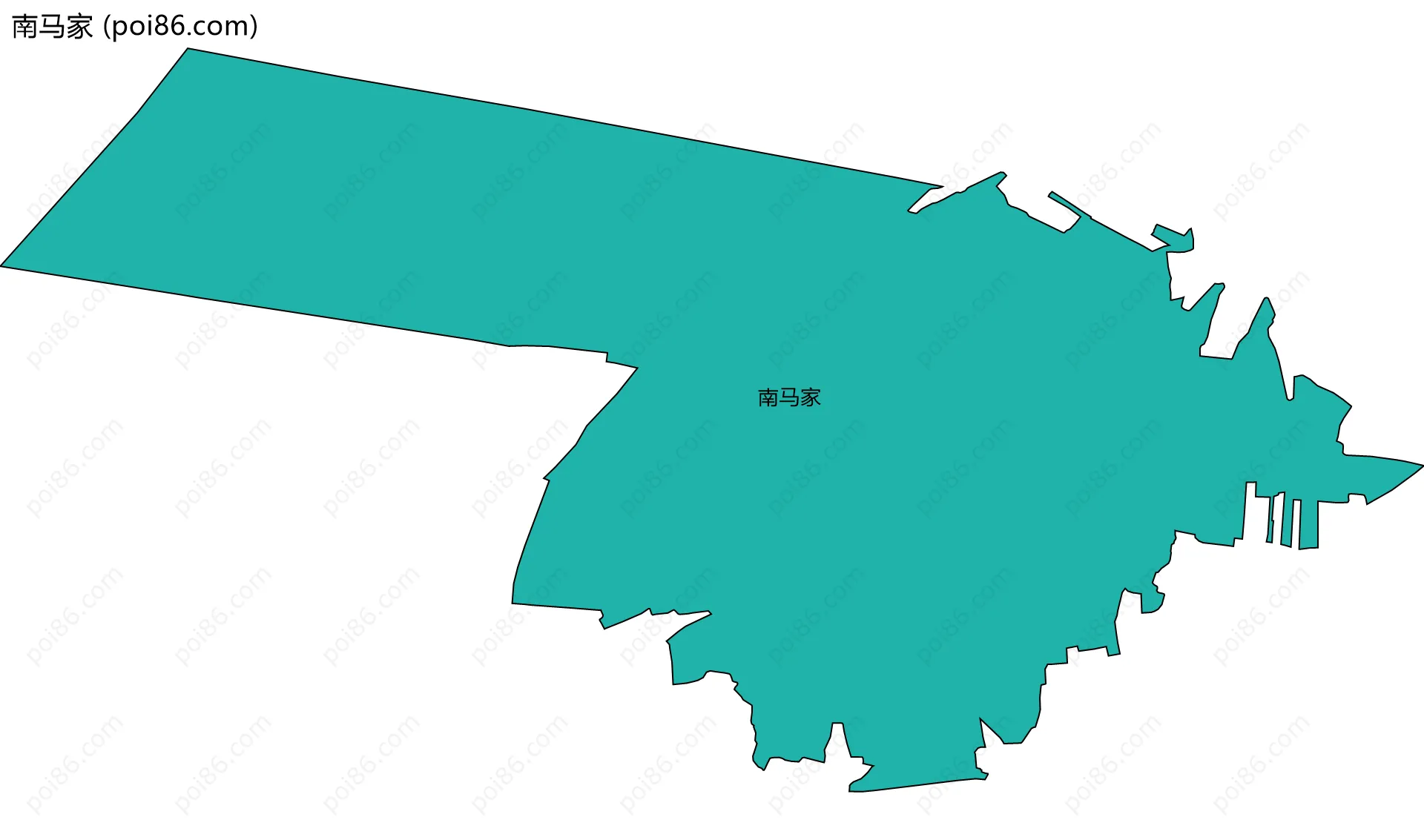 南马家边界地图