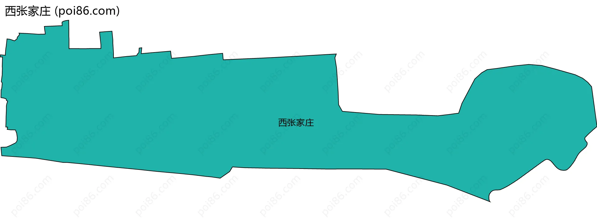 西张家庄边界地图