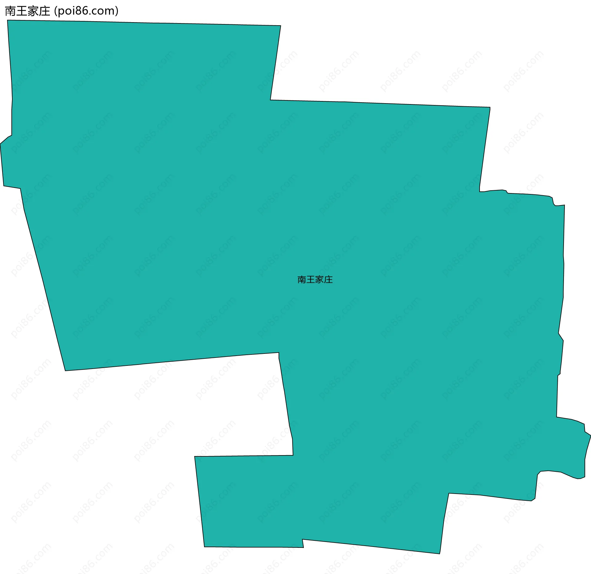 南王家庄边界地图