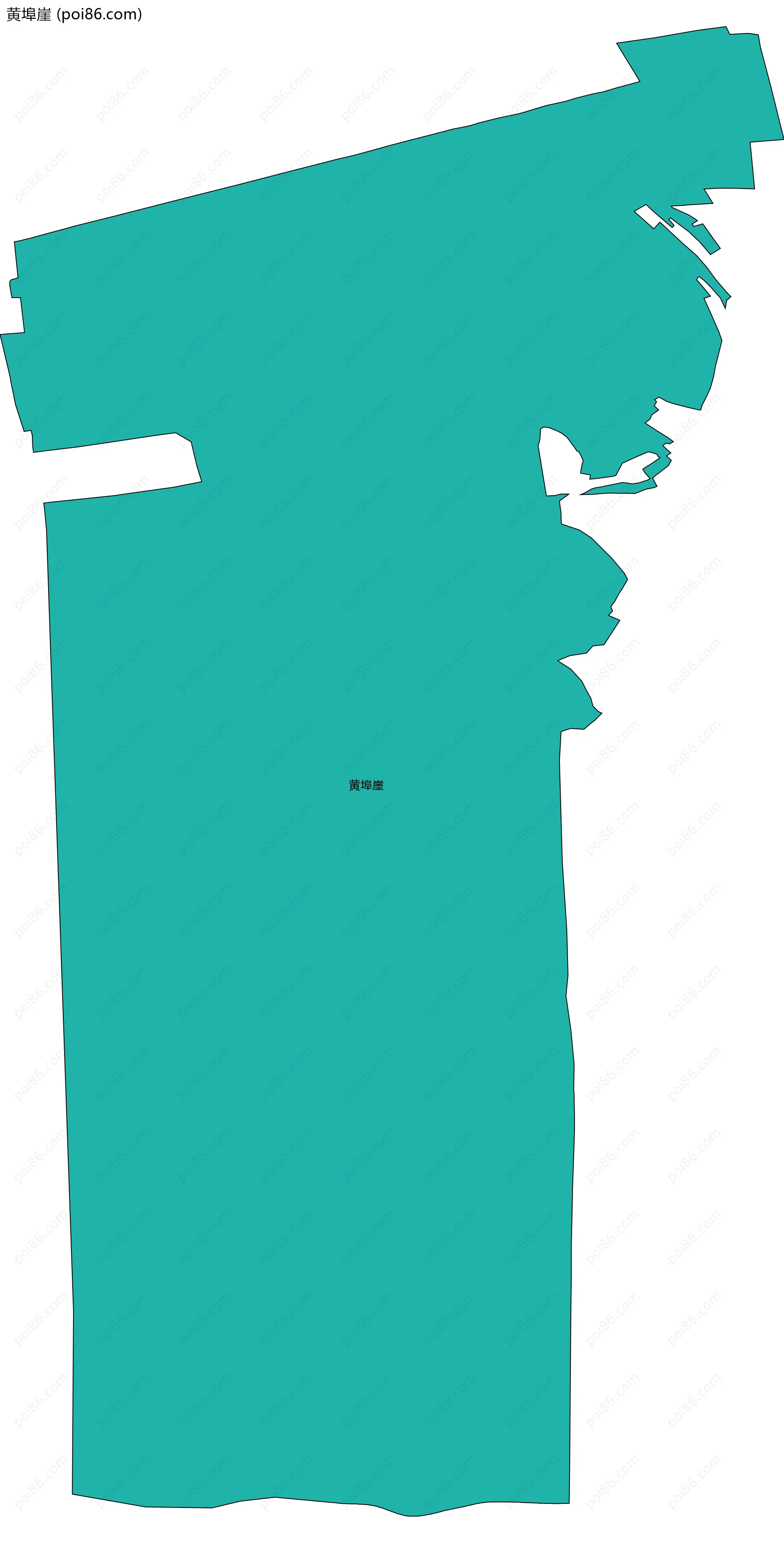 黄埠崖边界地图