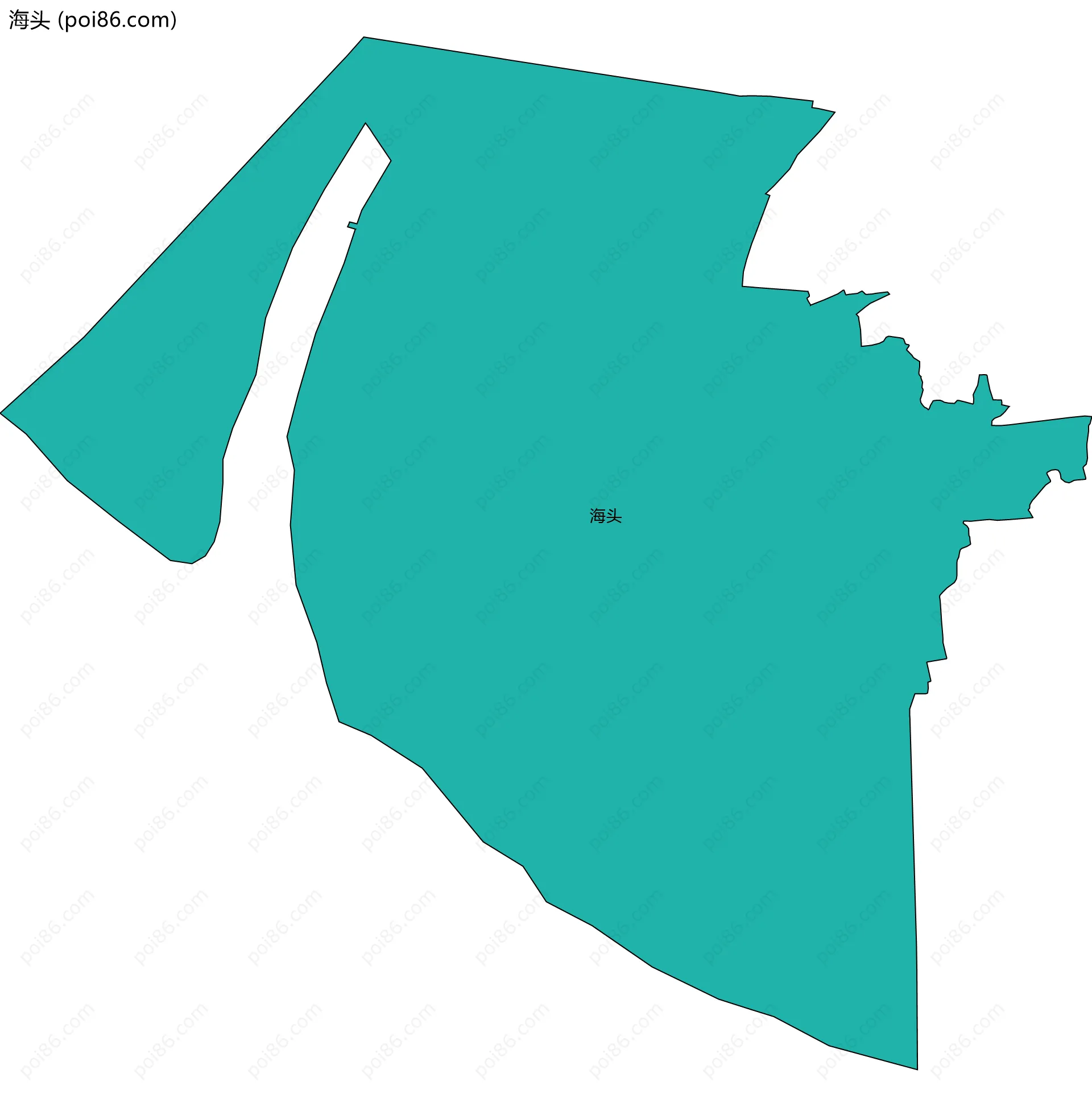 海头边界地图