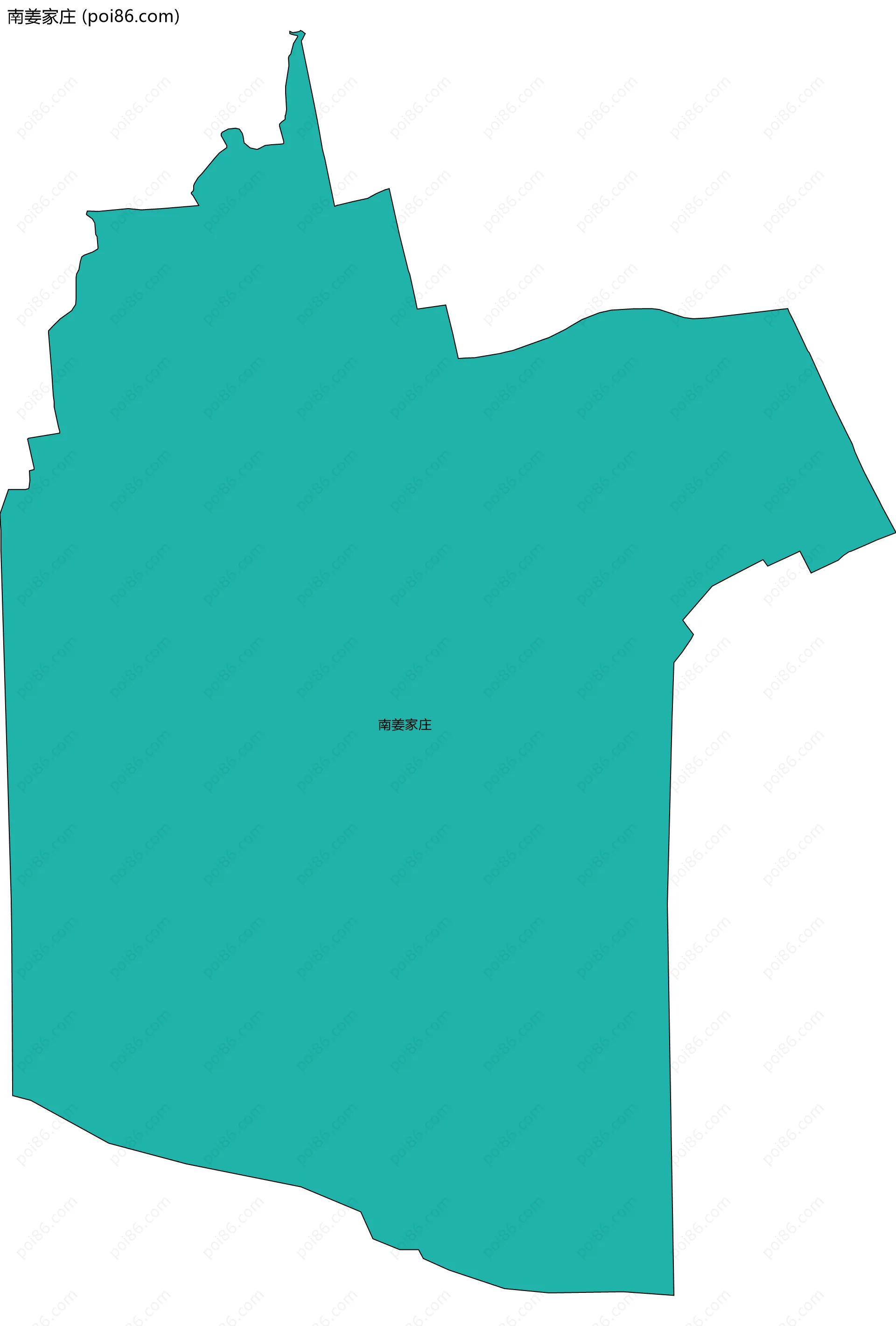 南姜家庄边界地图