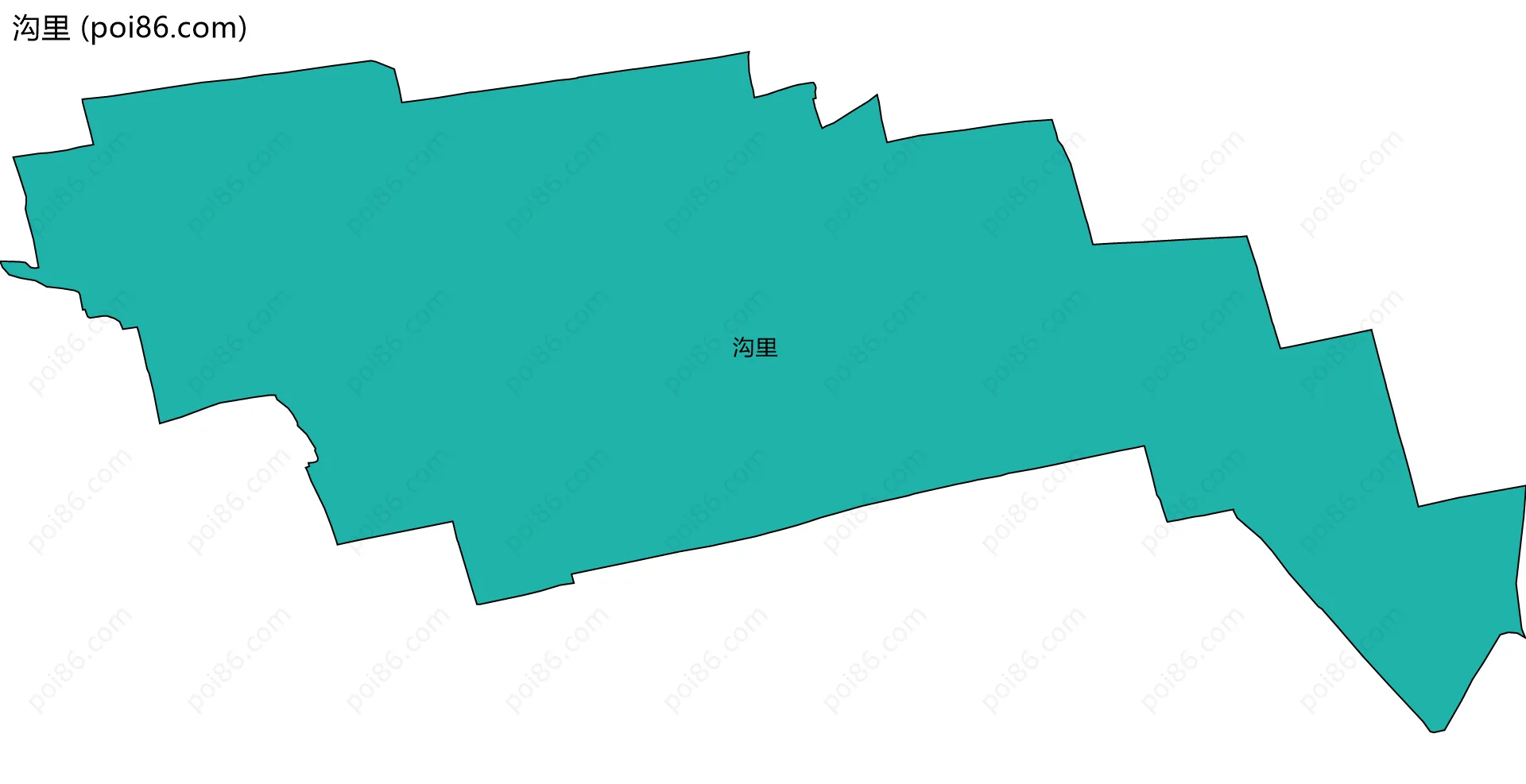 沟里边界地图