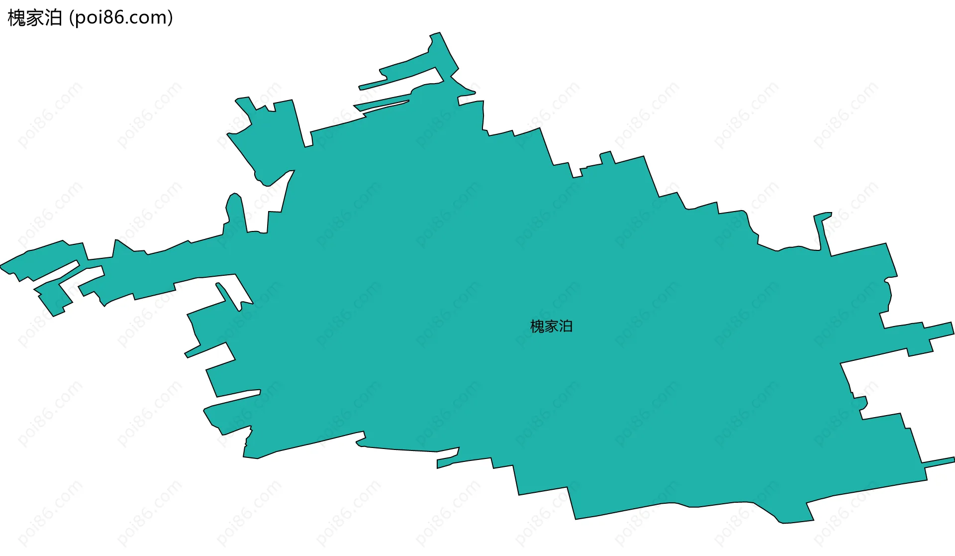 槐家泊边界地图