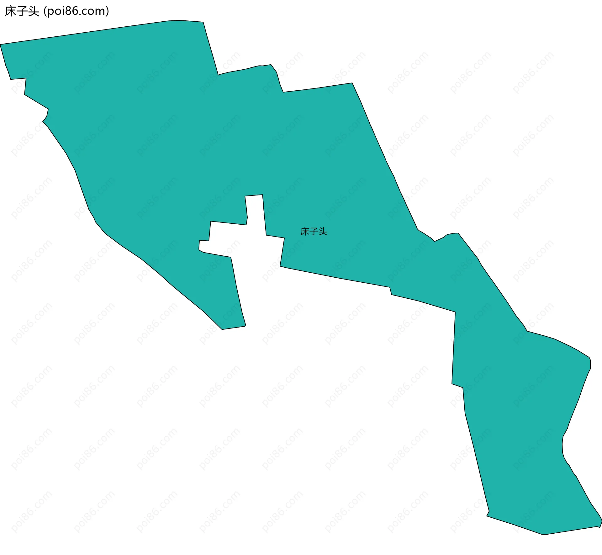 床子头边界地图