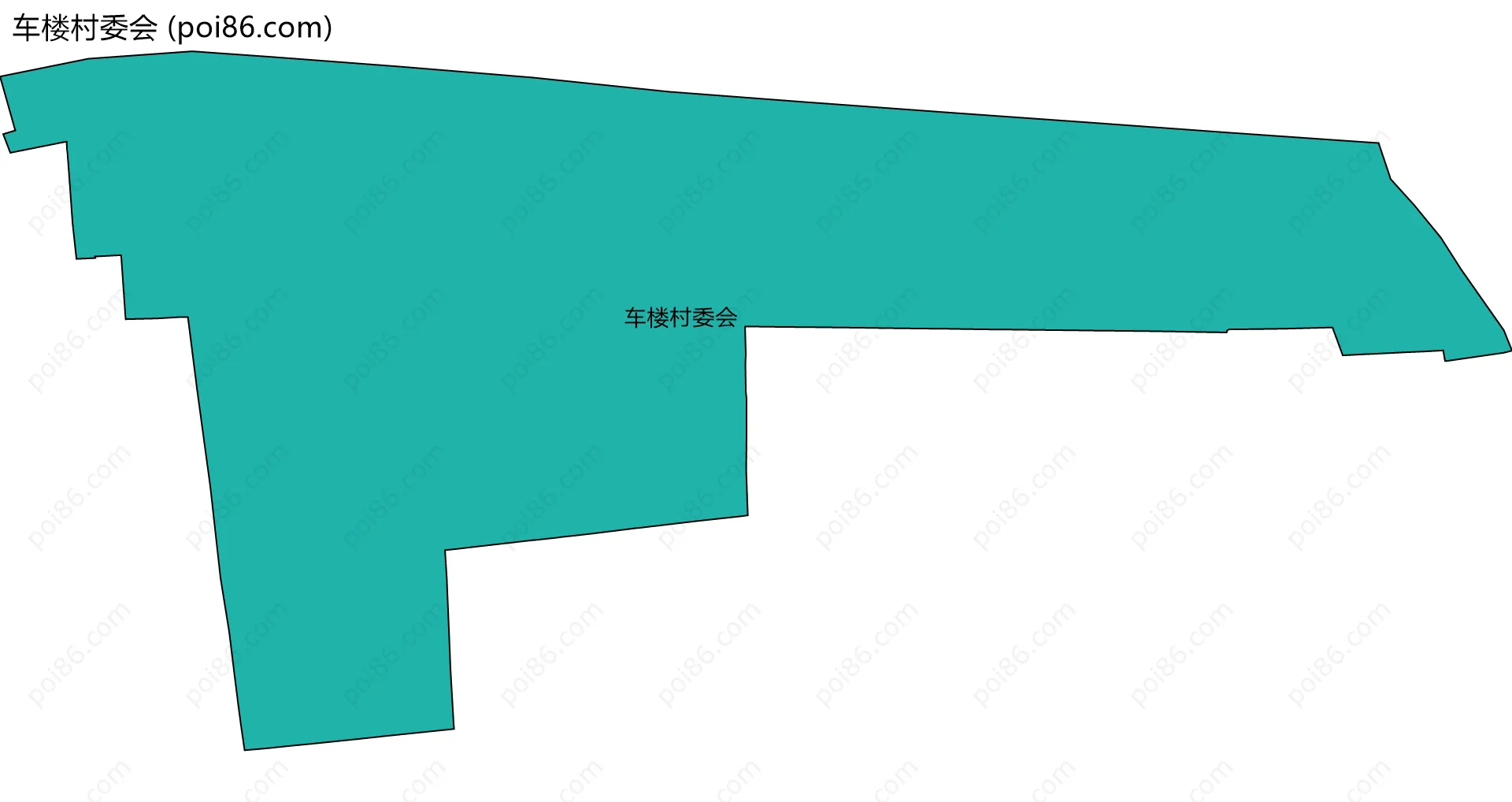 车楼村委会边界地图