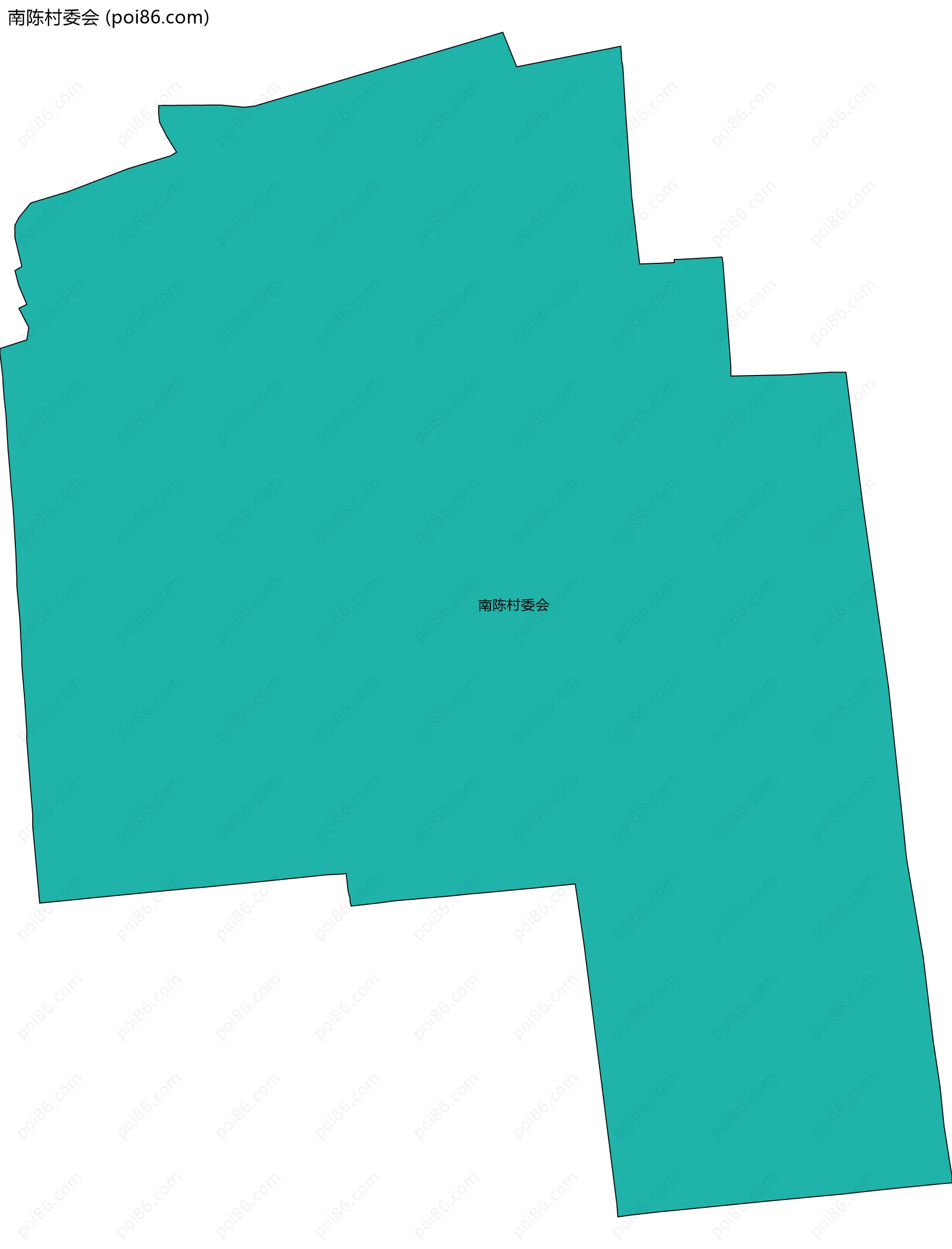 南陈村委会边界地图