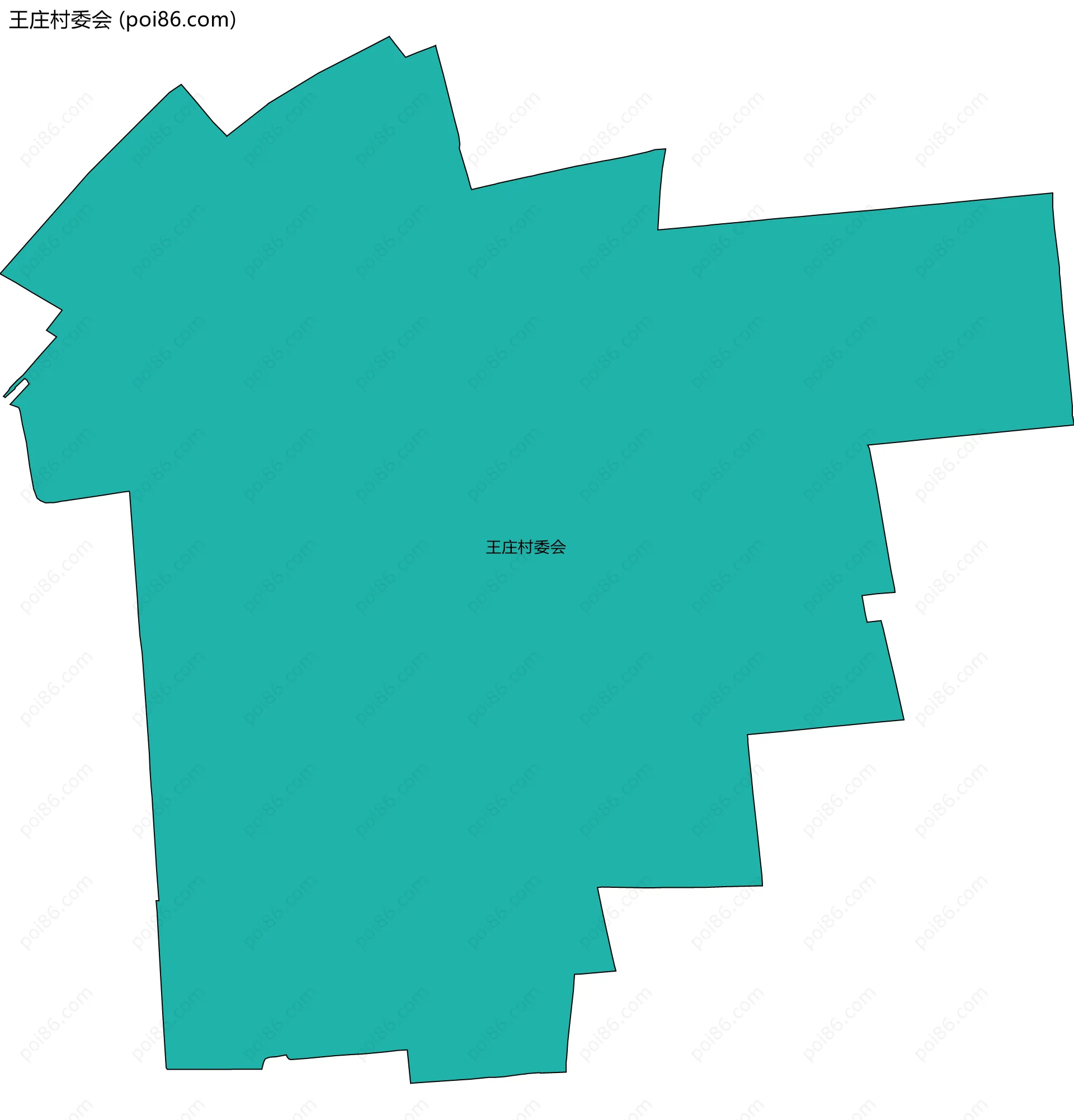 王庄村委会边界地图