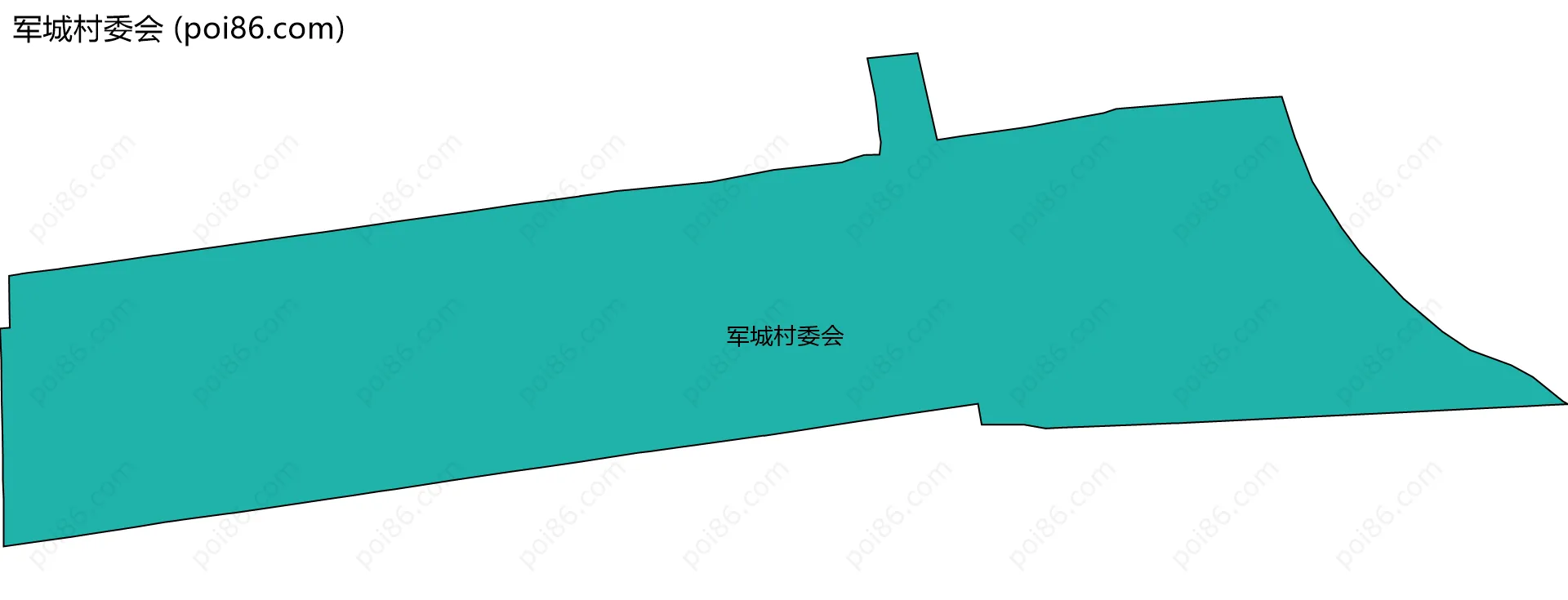 军城村委会边界地图