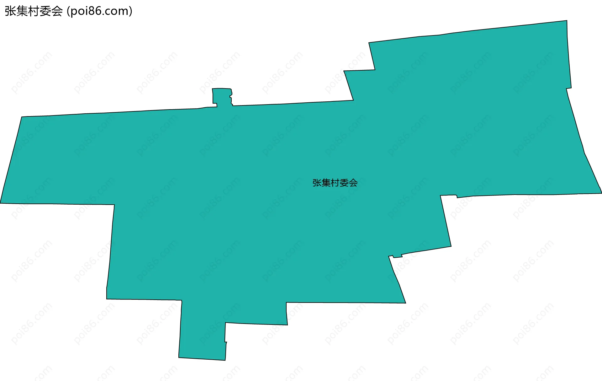 张集村委会边界地图