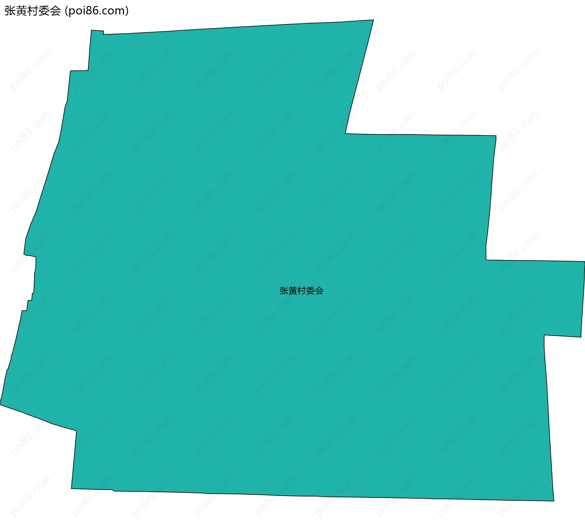 张黄村委会边界地图