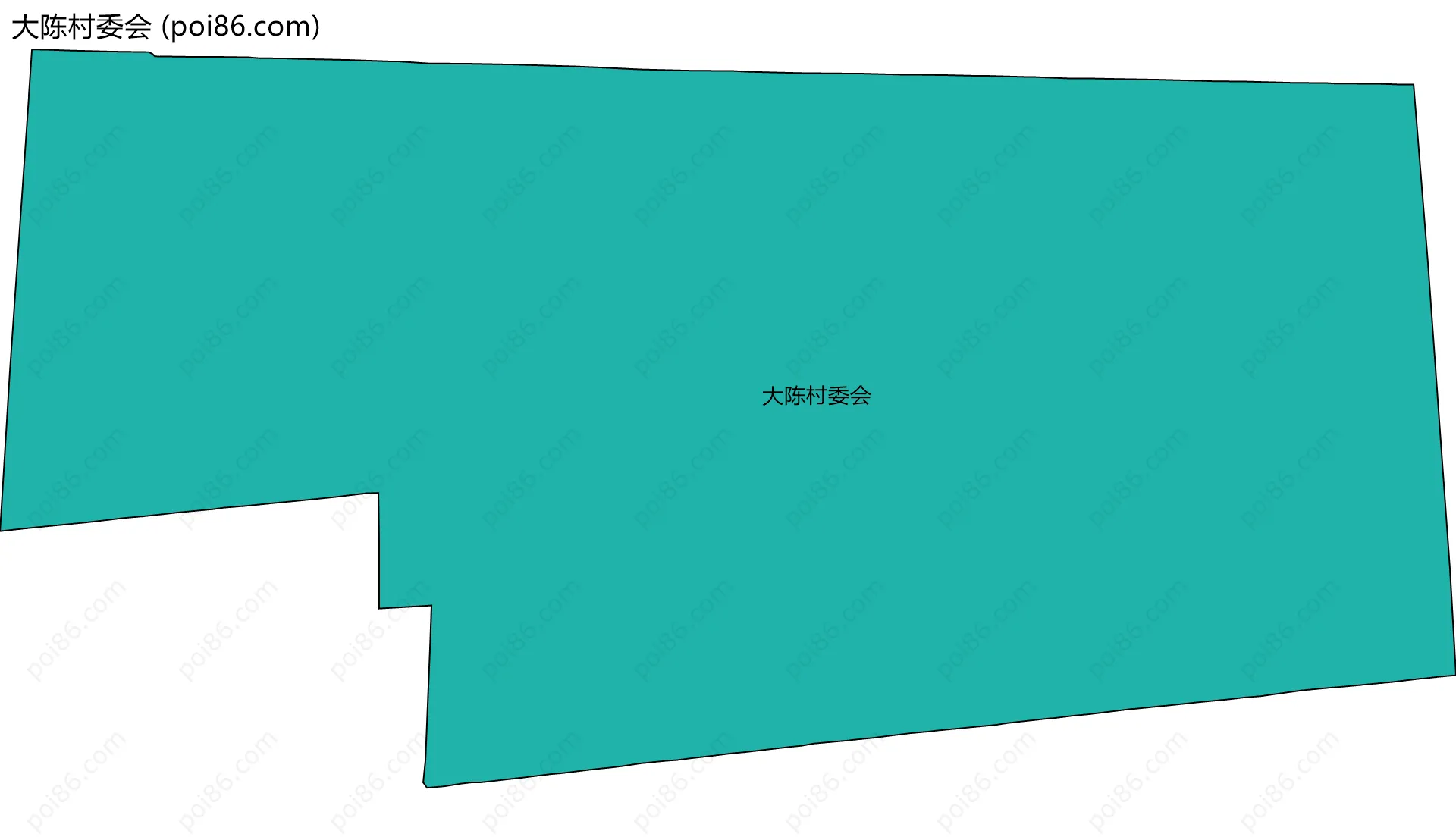 大陈村委会边界地图