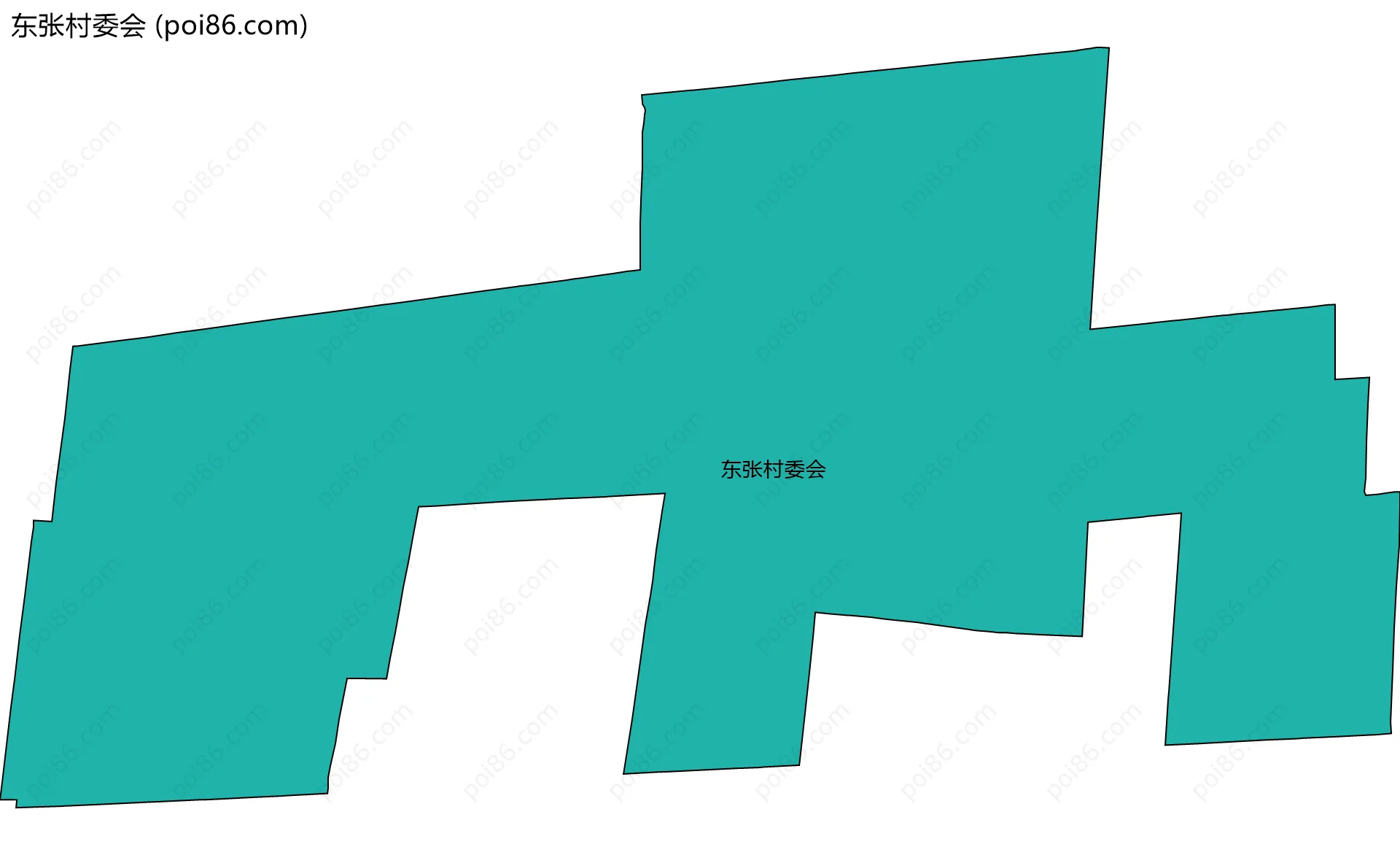东张村委会边界地图