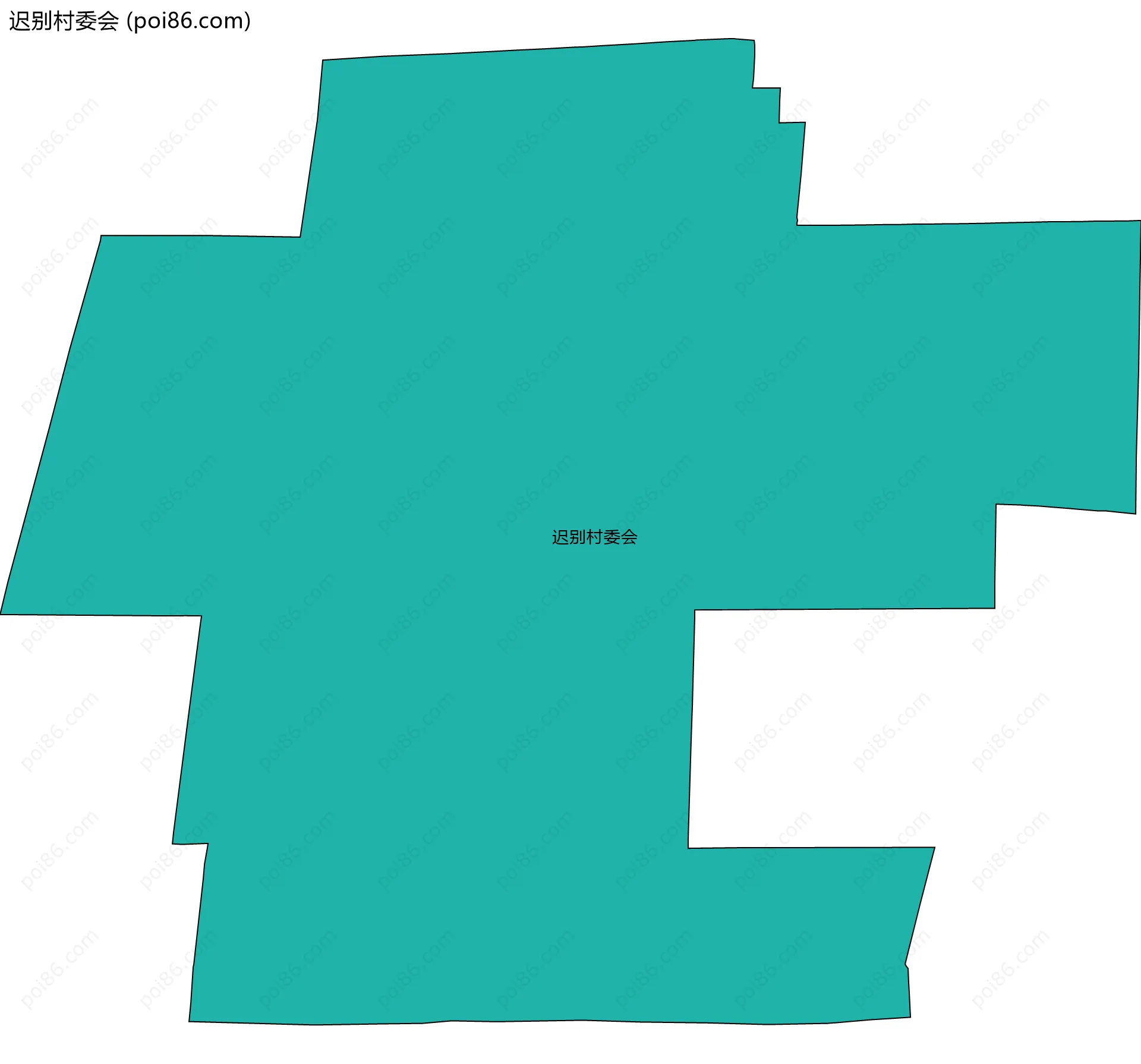 迟别村委会边界地图