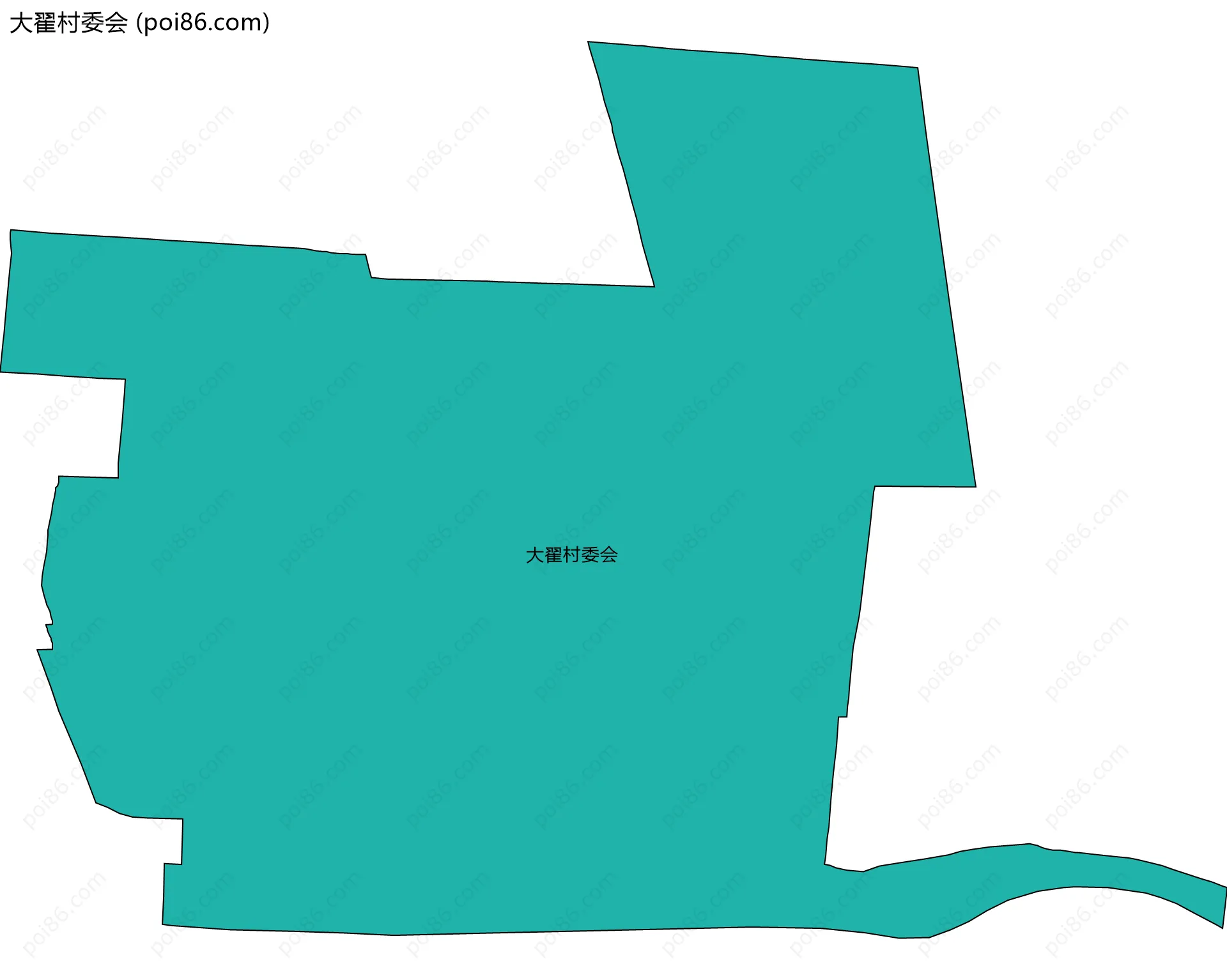 大翟村委会边界地图