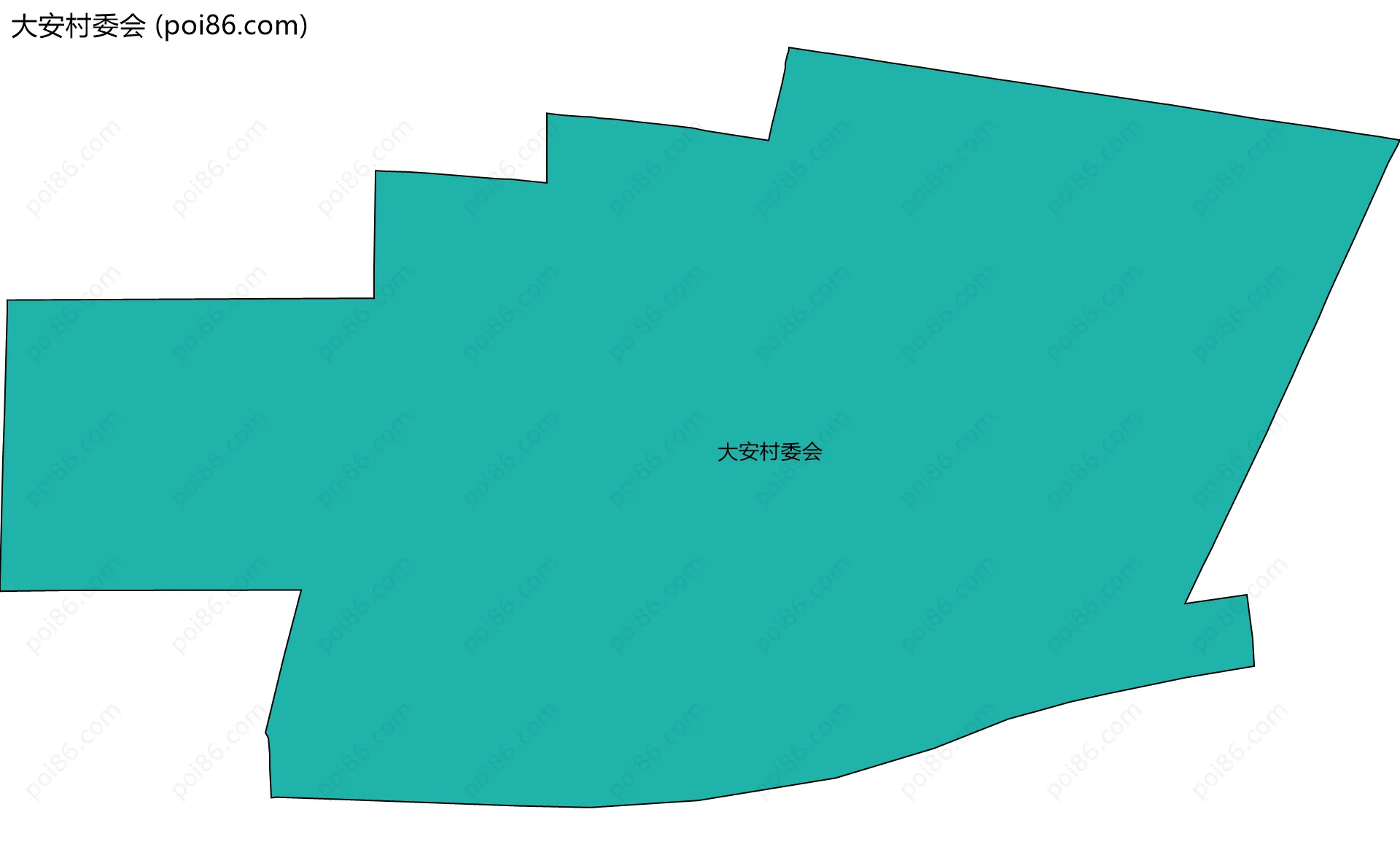 大安村委会边界地图