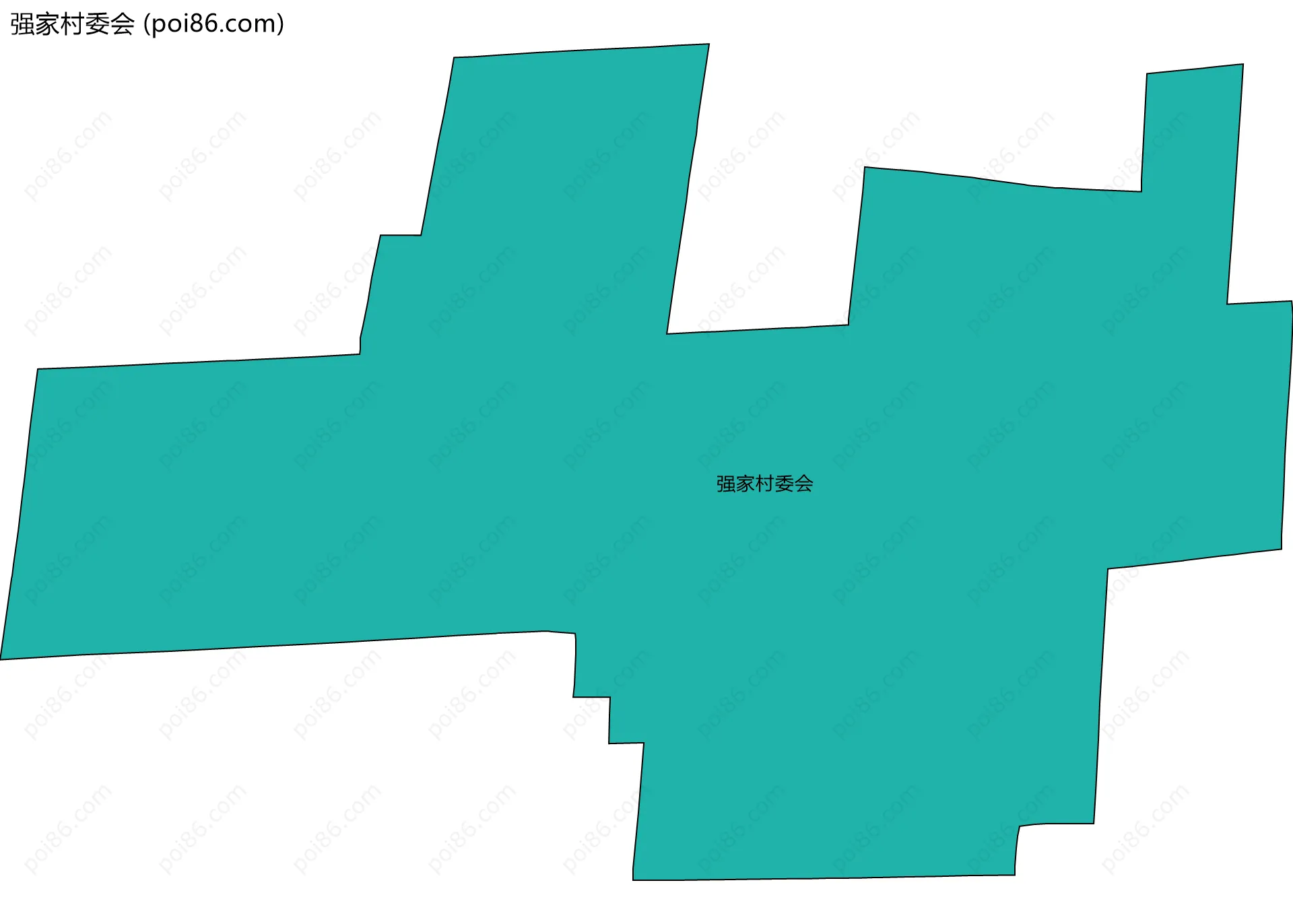 强家村委会边界地图