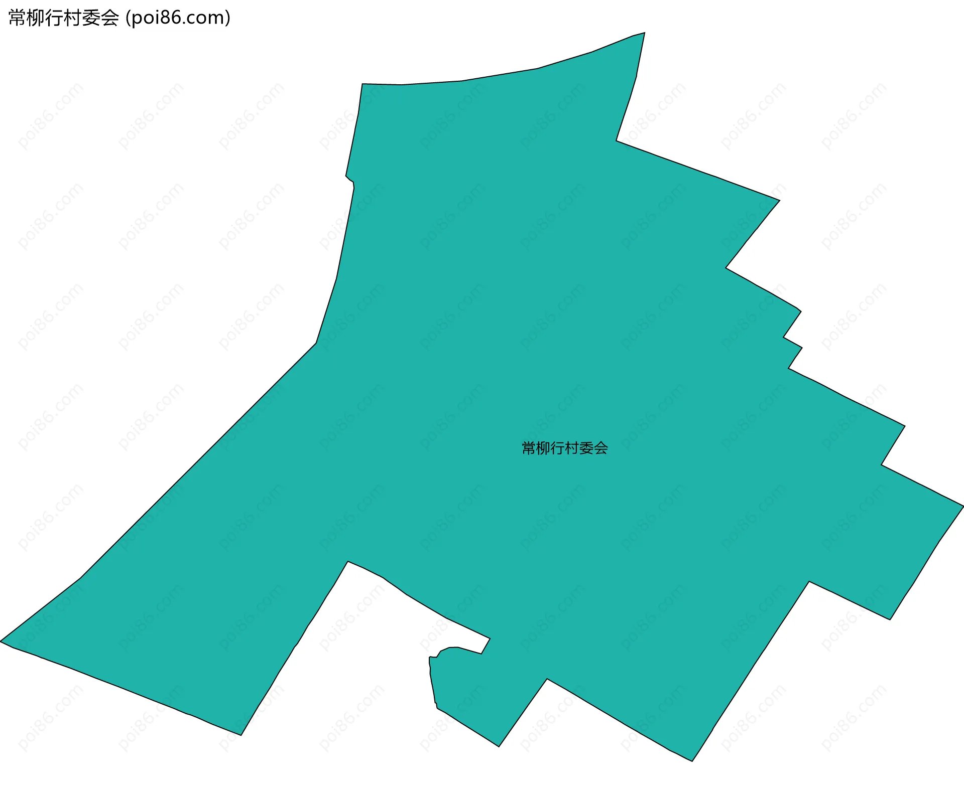 常柳行村委会边界地图
