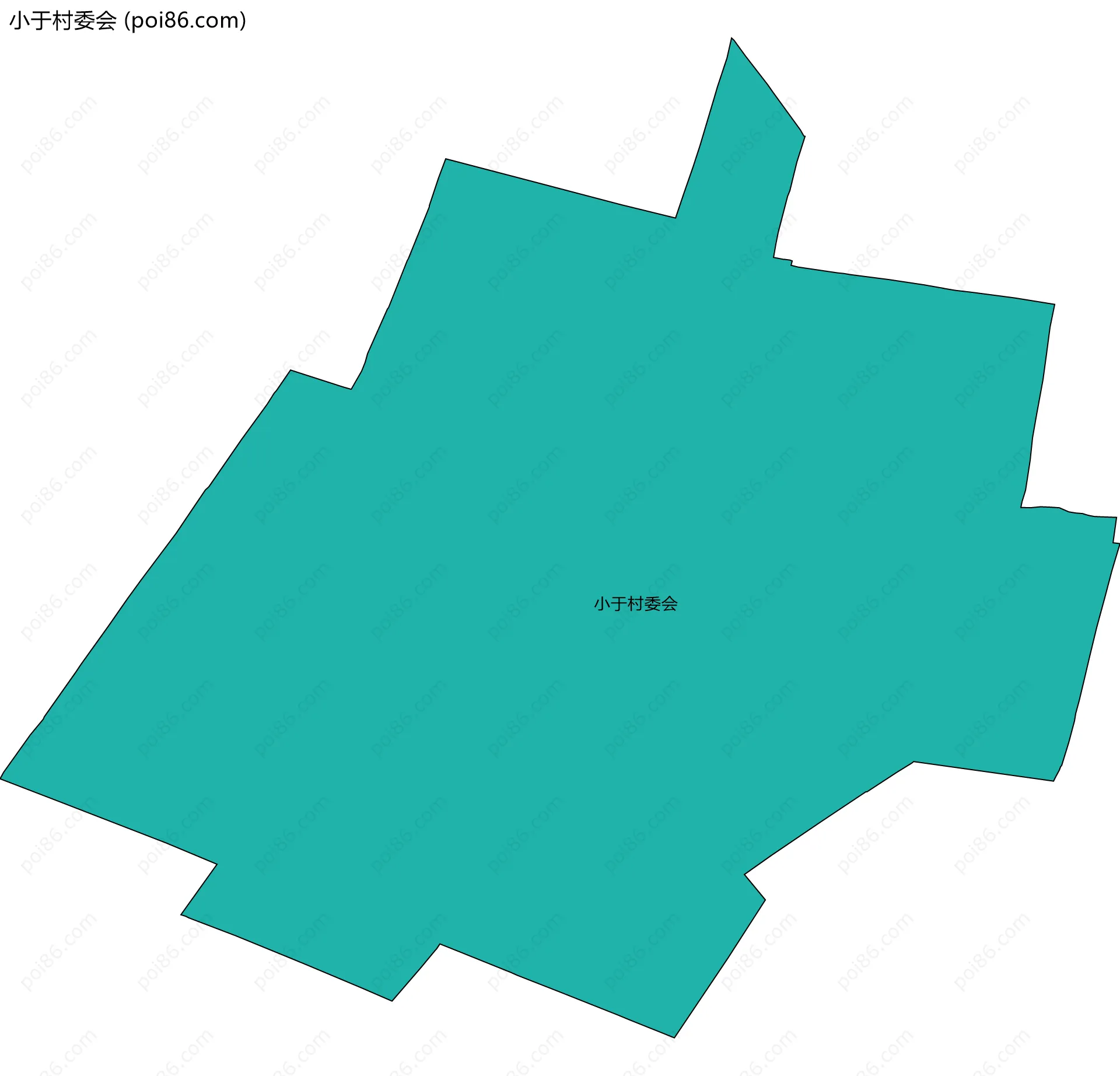 小于村委会边界地图