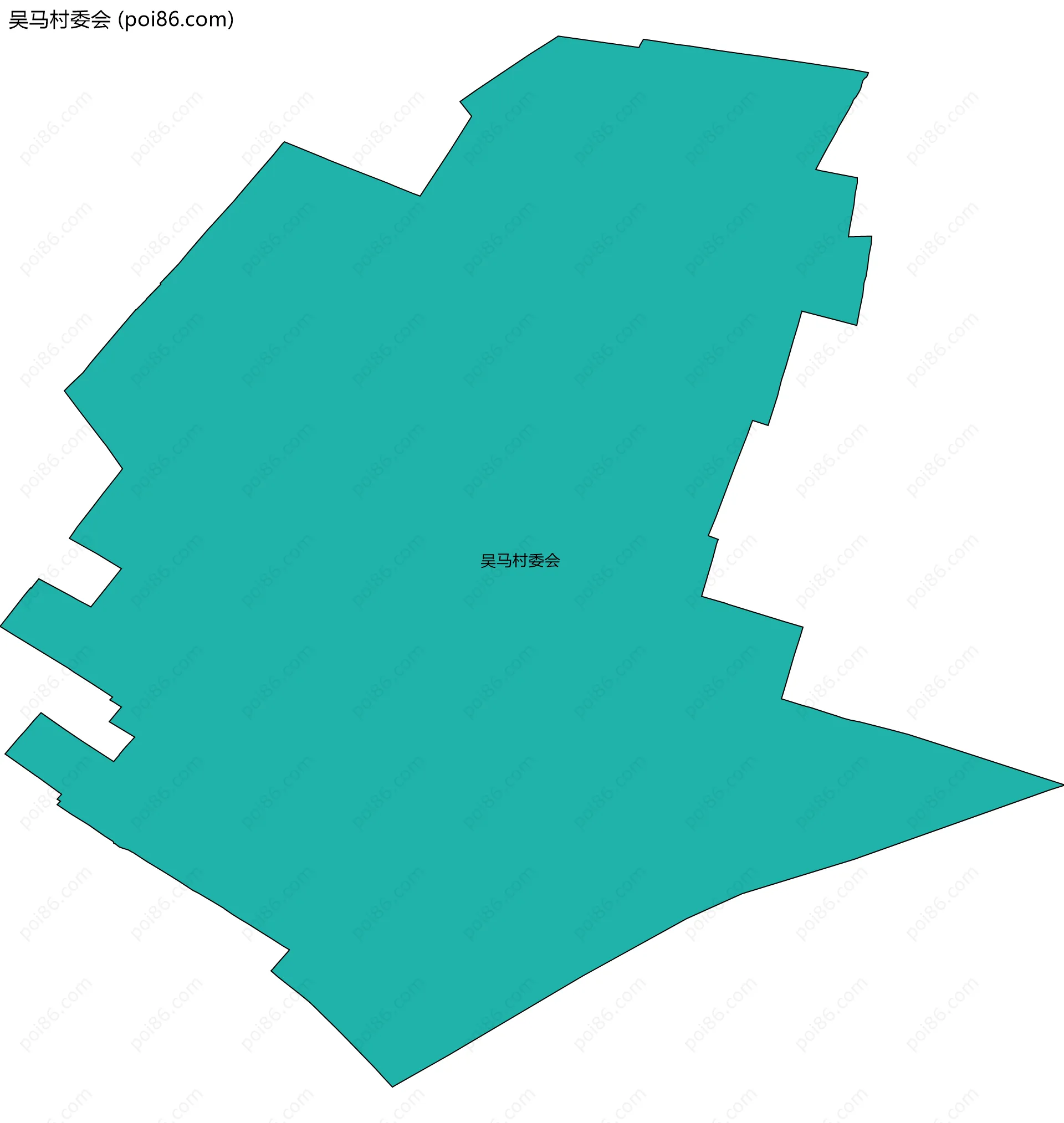 吴马村委会边界地图