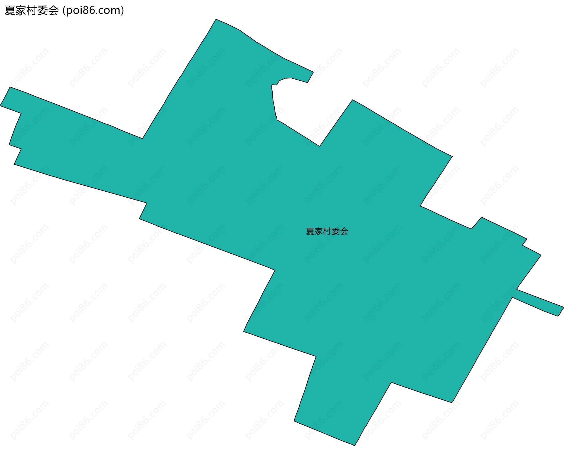 夏家村委会边界地图