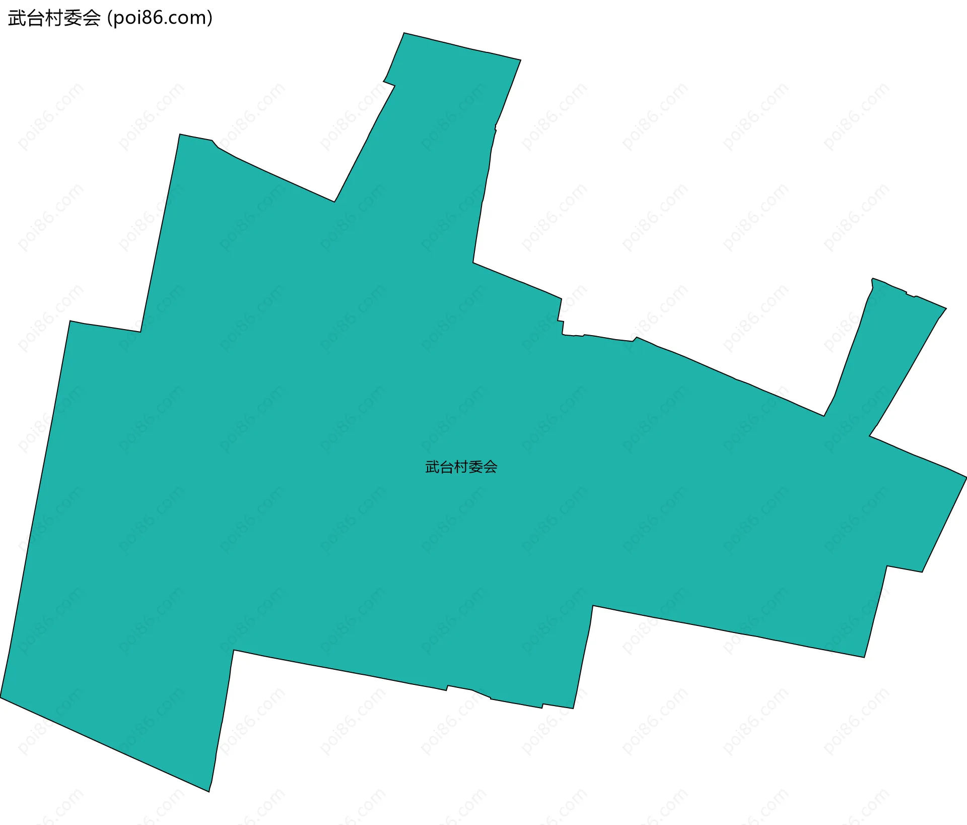 武台村委会边界地图