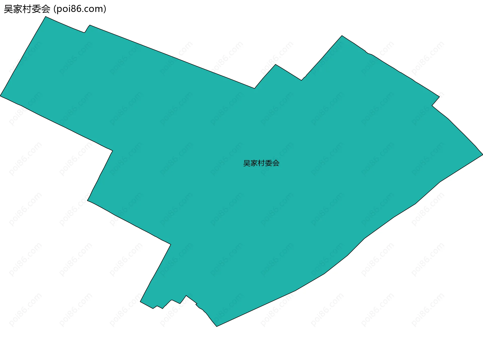 吴家村委会边界地图
