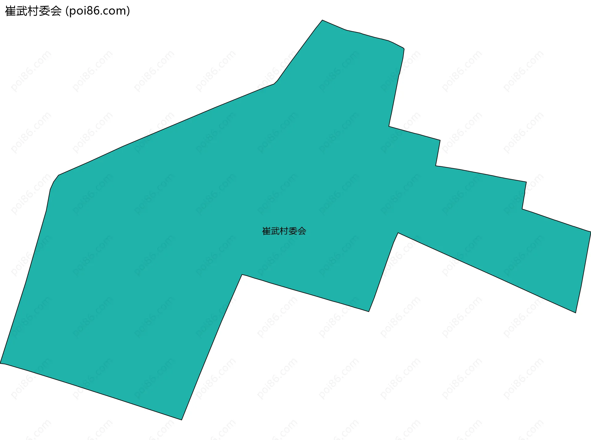 崔武村委会边界地图