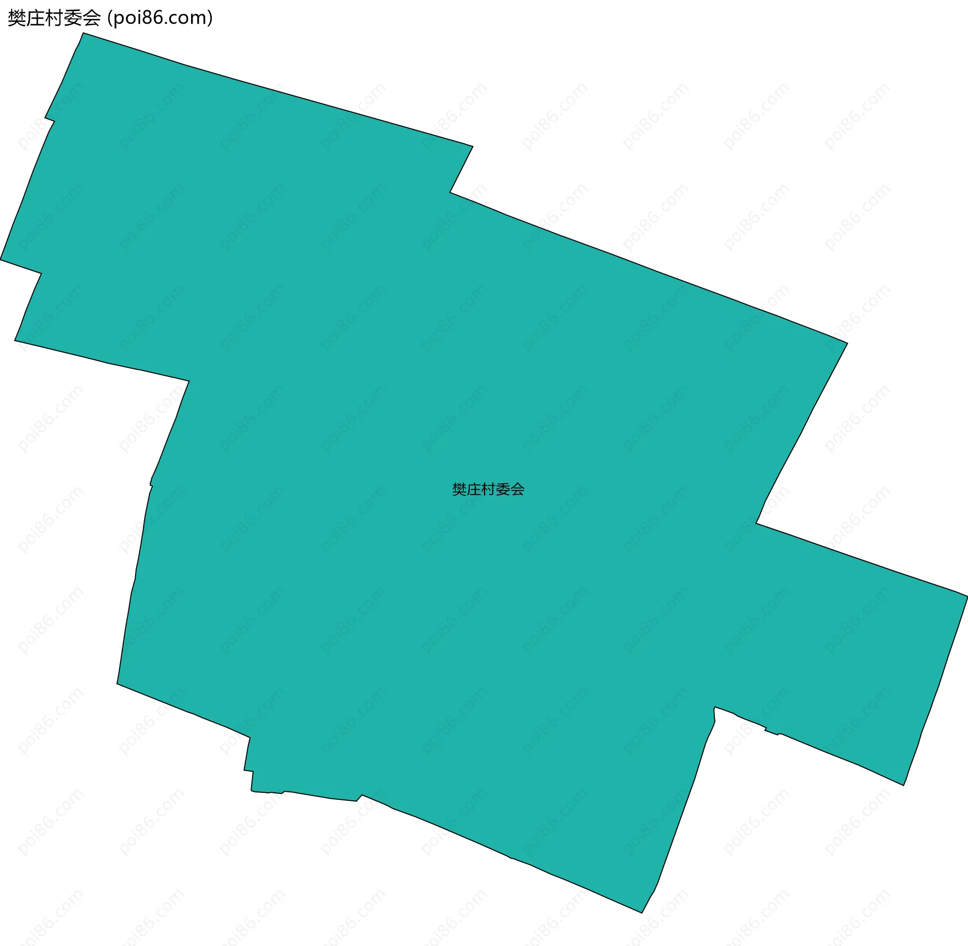 樊庄村委会边界地图