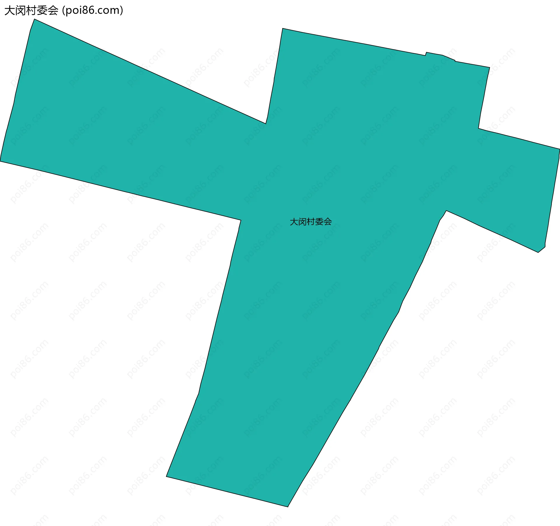 大闵村委会边界地图