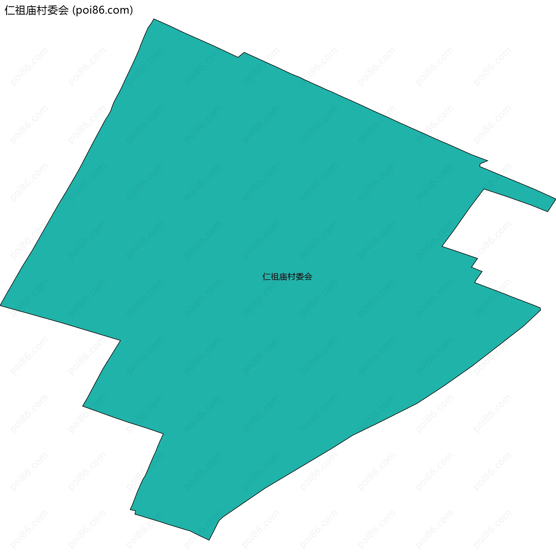 仁祖庙村委会边界地图