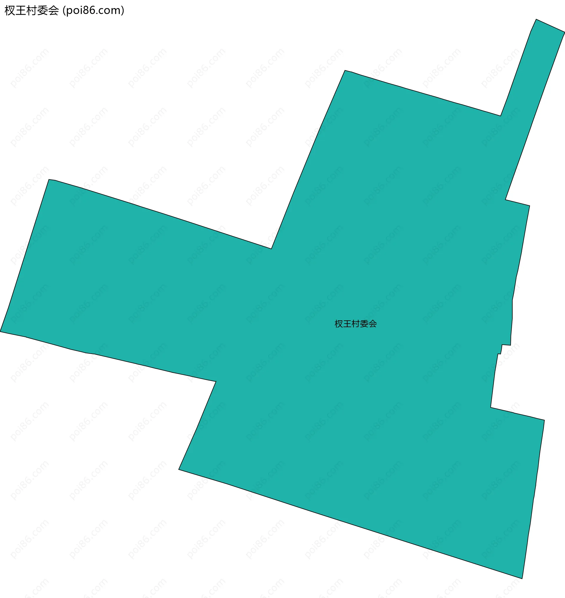 杈王村委会边界地图