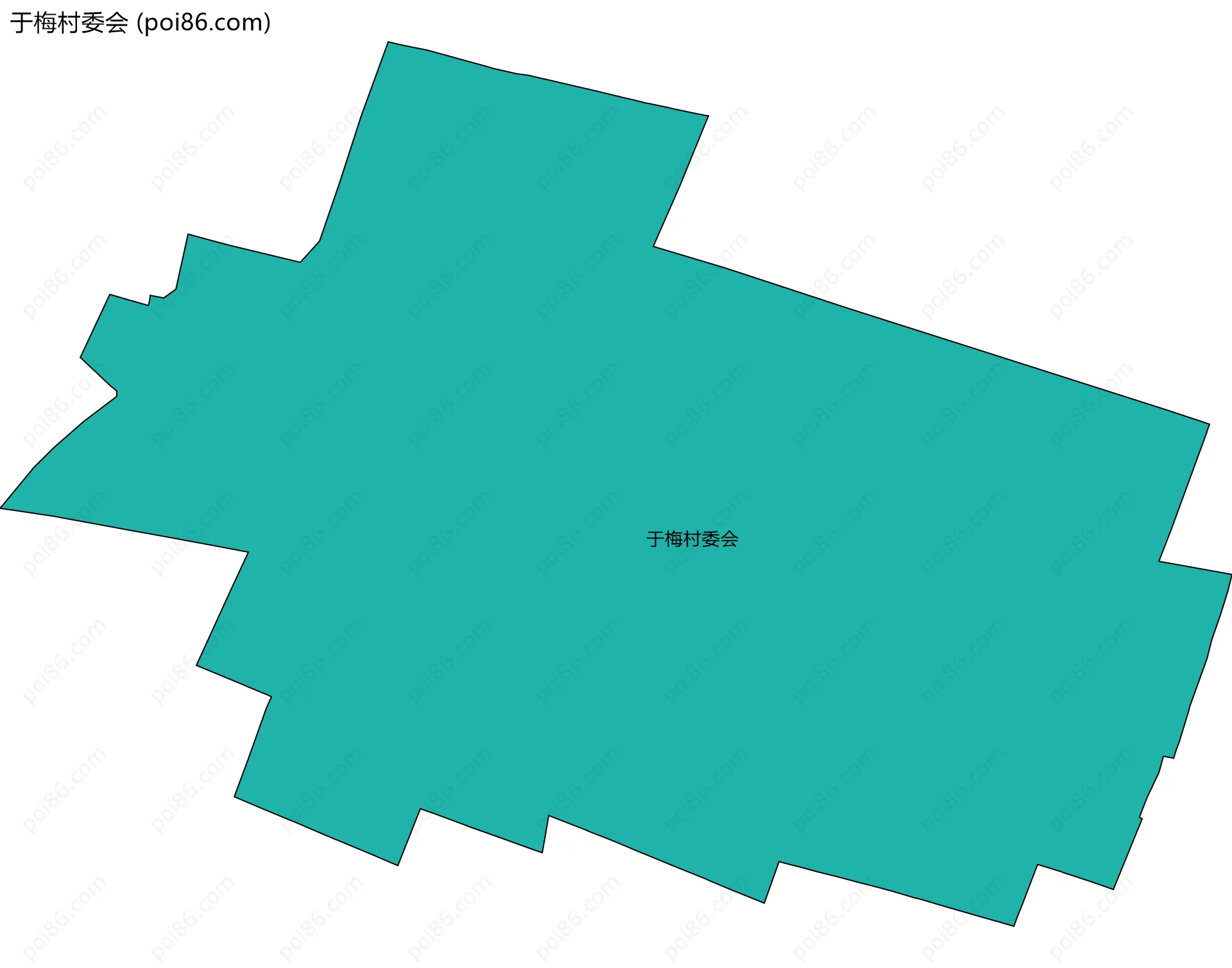 于梅村委会边界地图