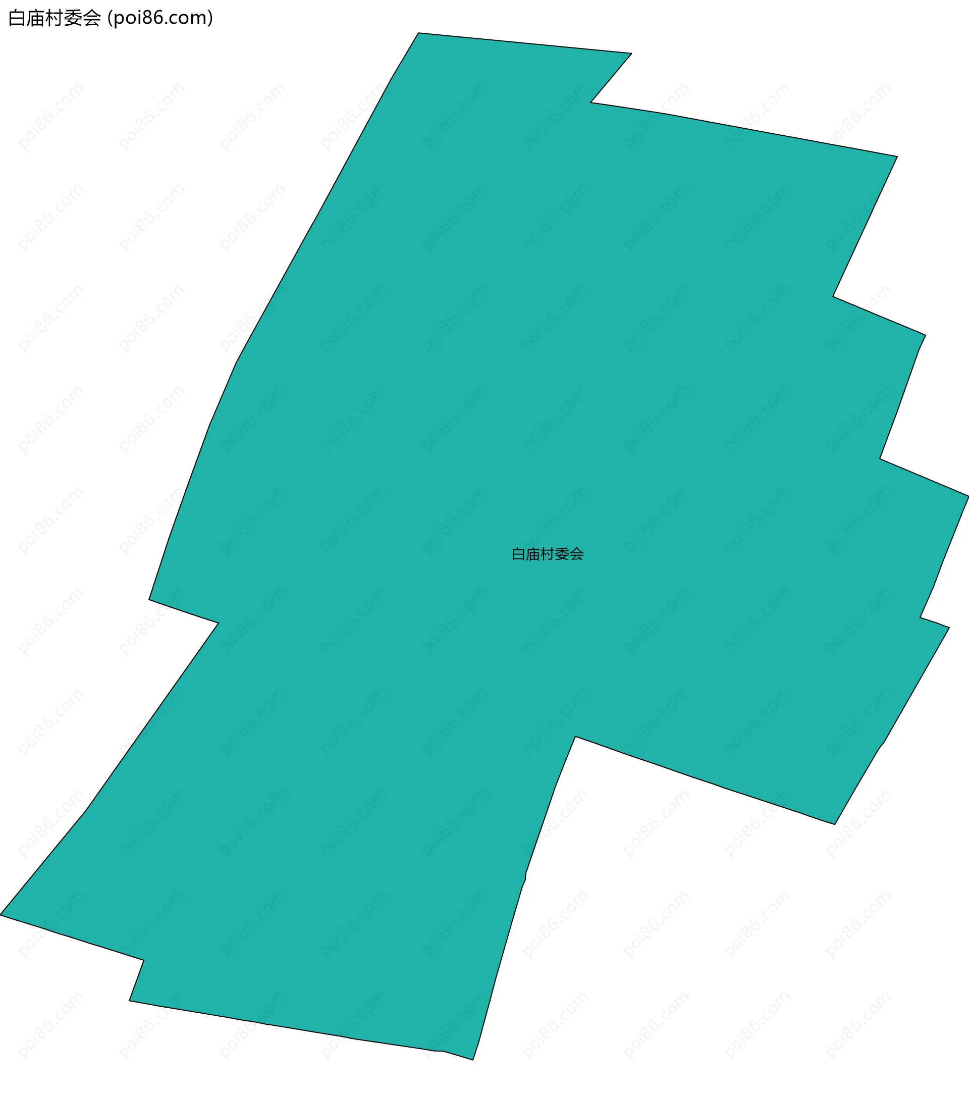 白庙村委会边界地图