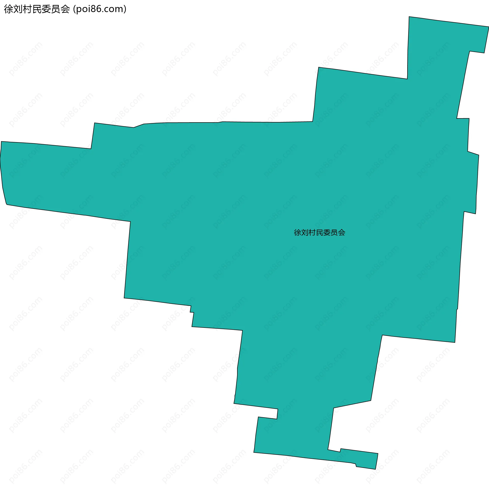 徐刘村民委员会边界地图