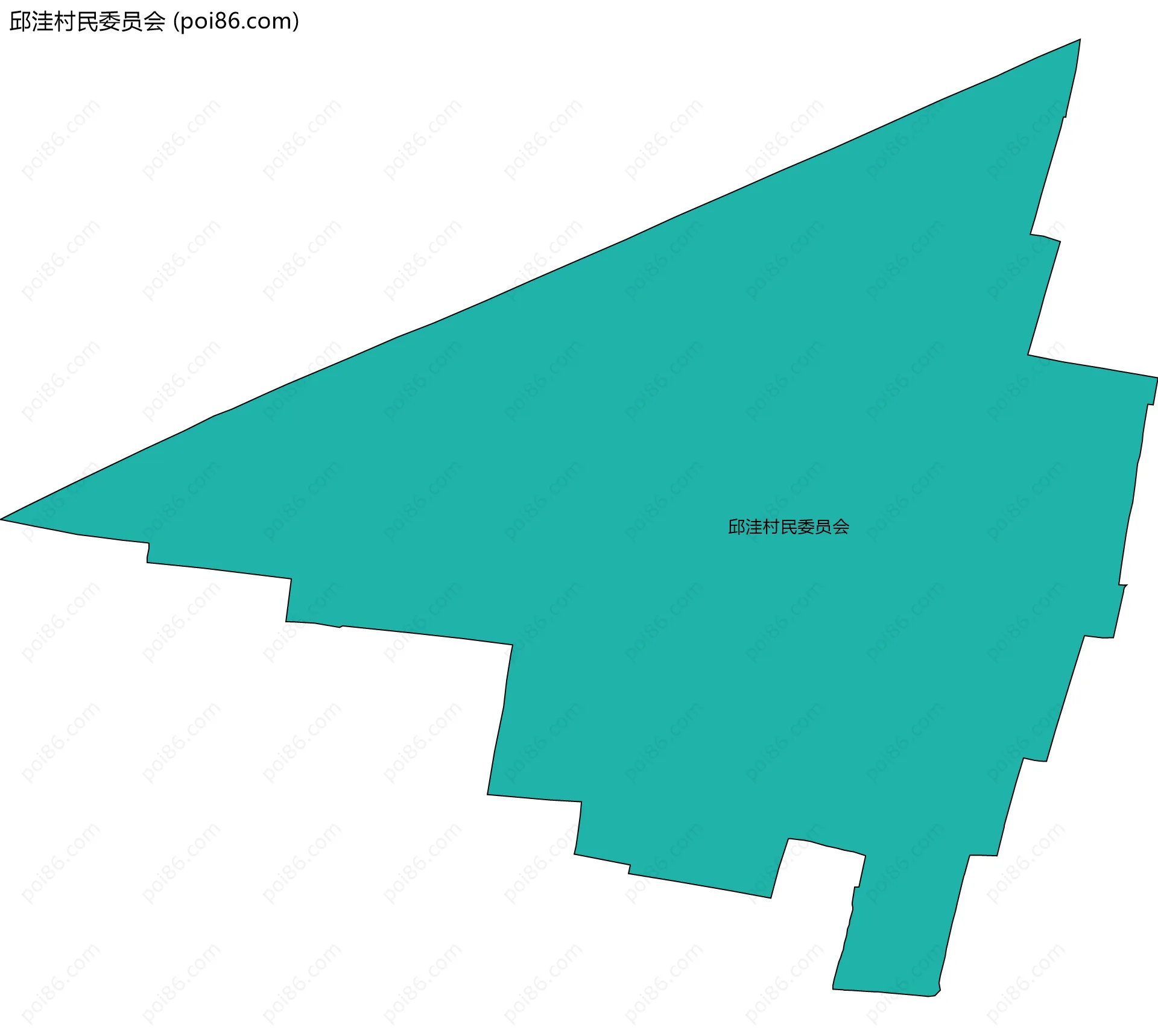 邱洼村民委员会边界地图