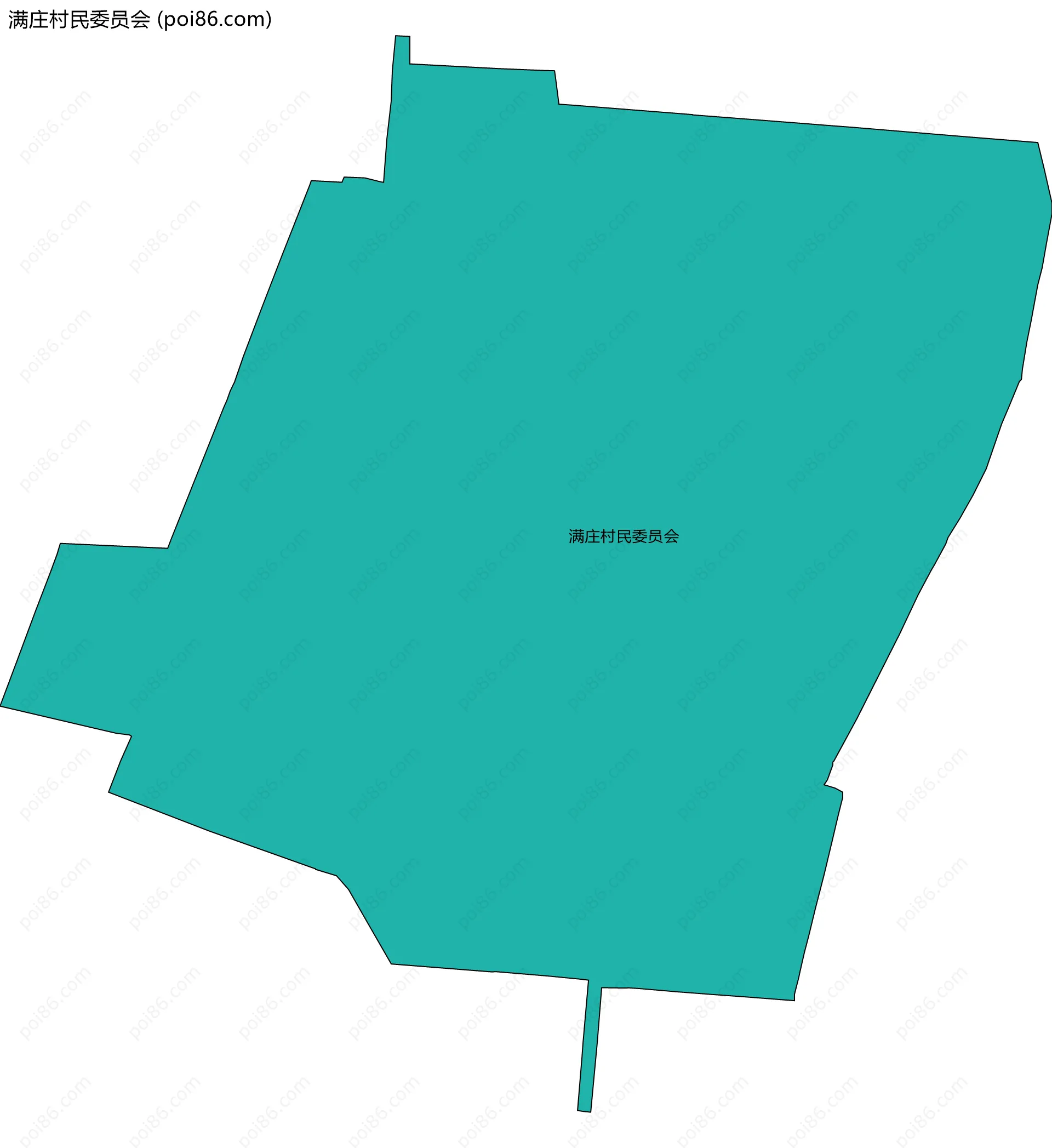 满庄村民委员会边界地图