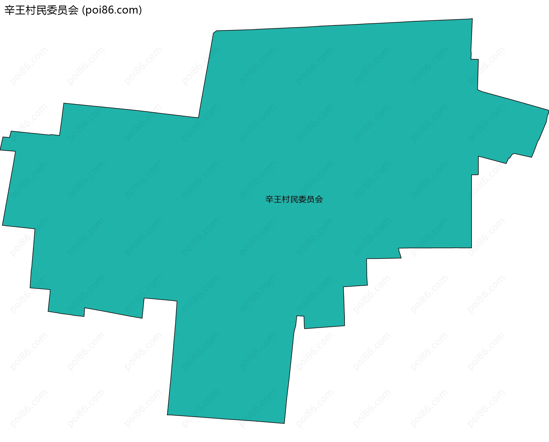 辛王村民委员会边界地图