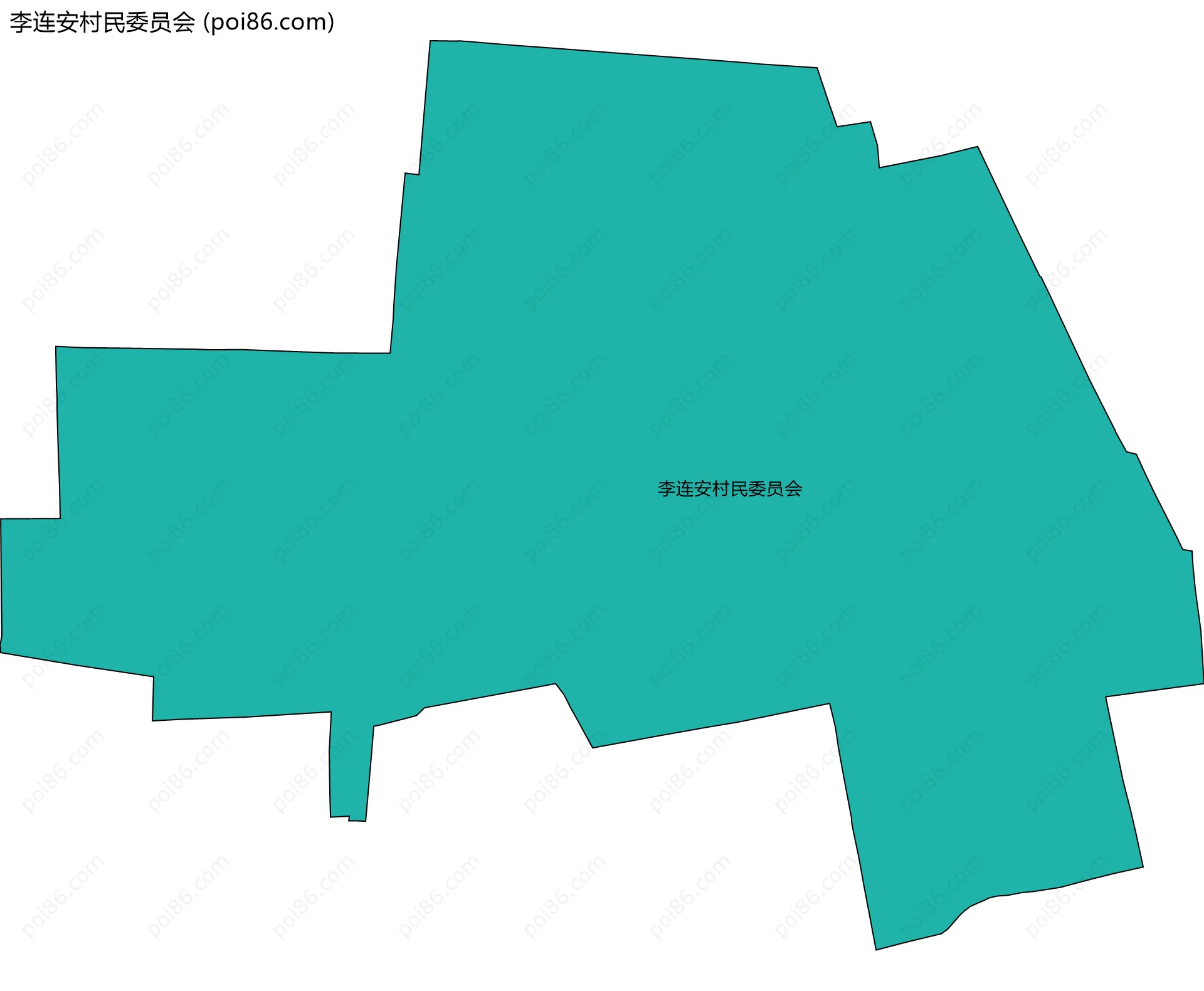 李连安村民委员会边界地图