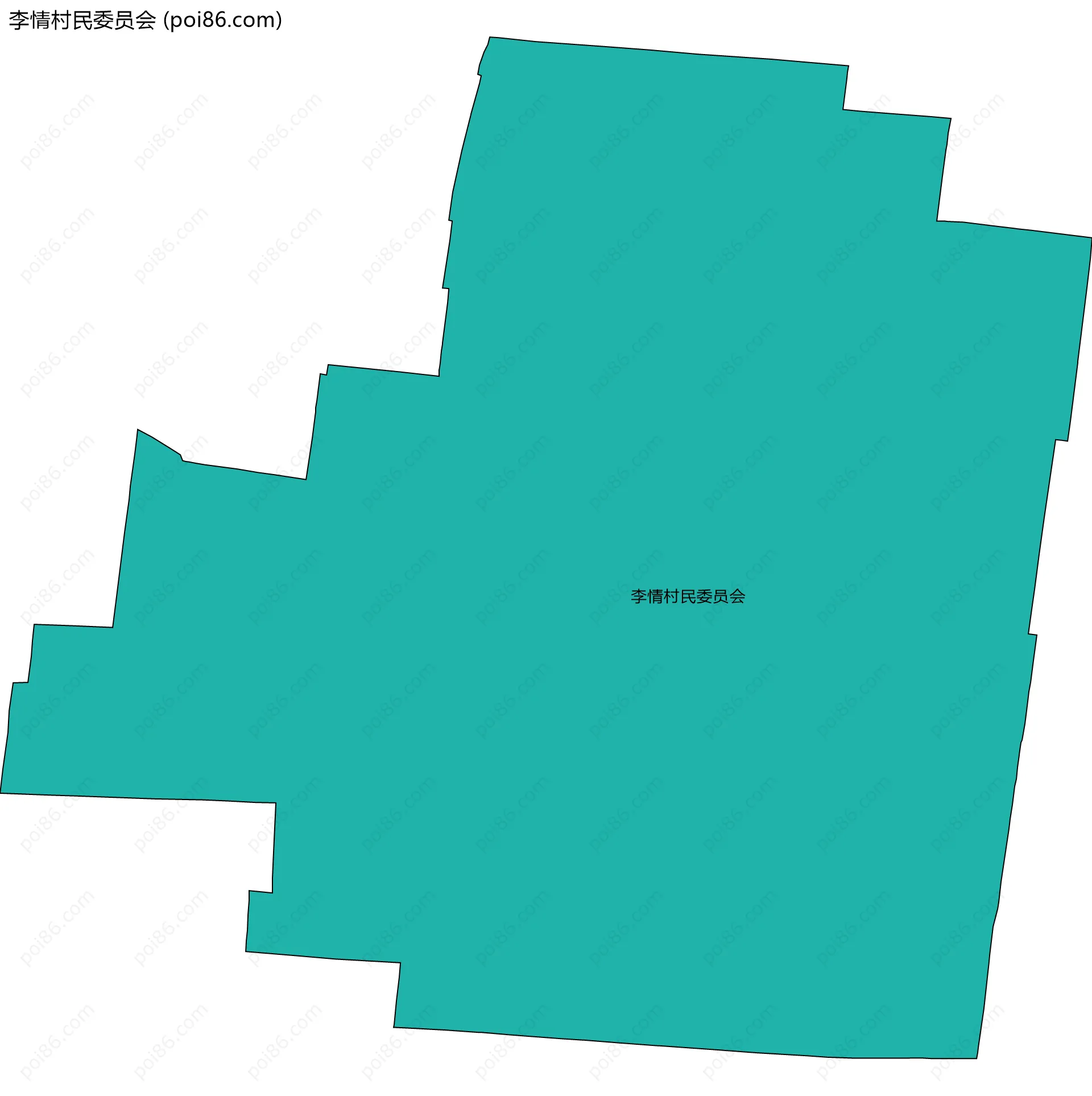 李情村民委员会边界地图