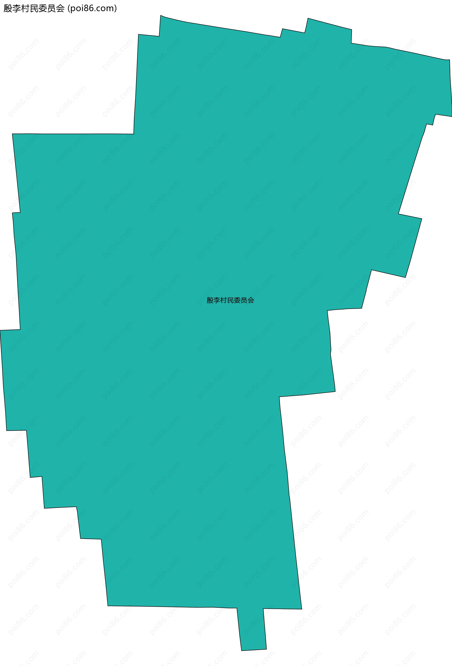 殷李村民委员会边界地图