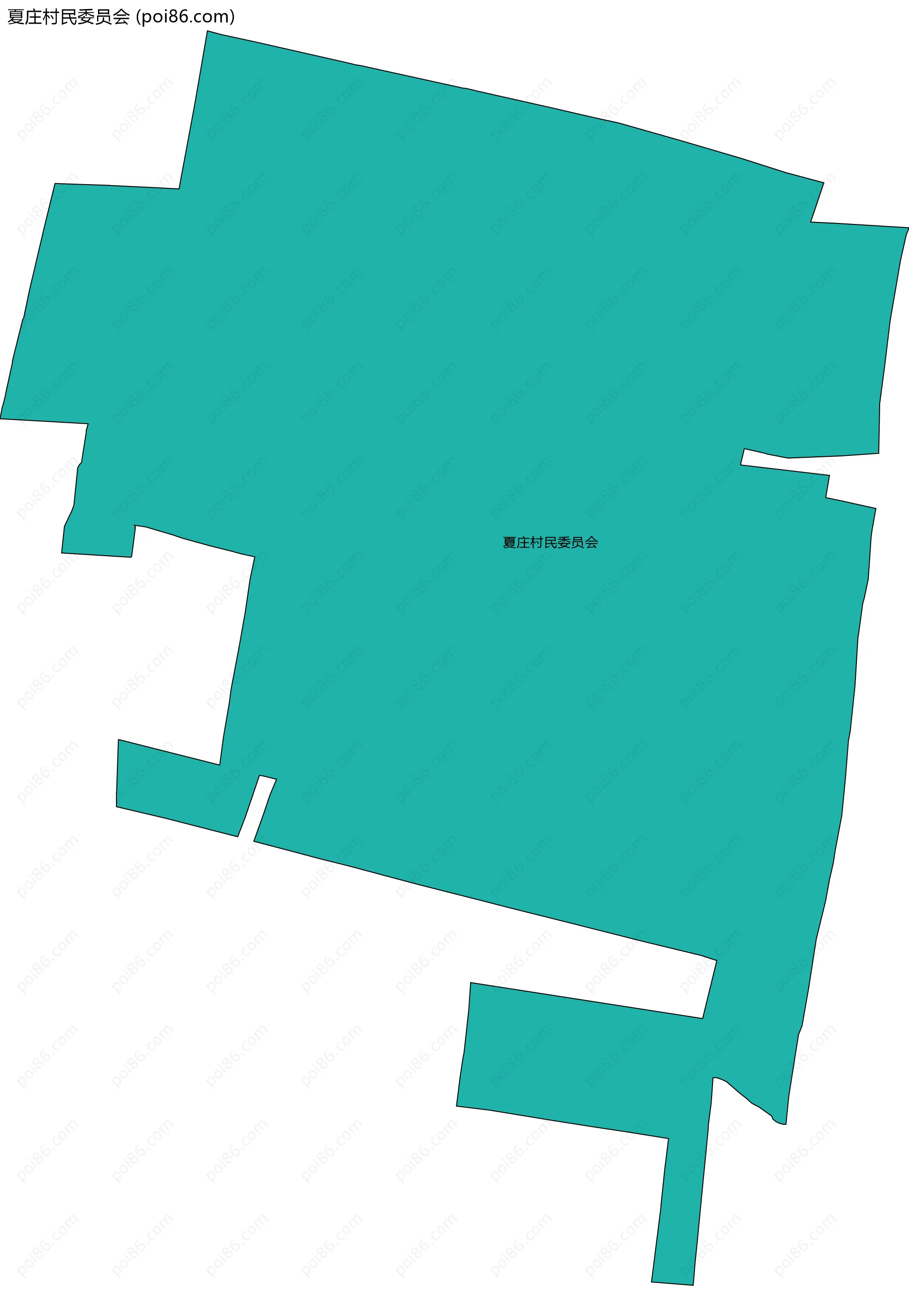 夏庄村民委员会边界地图