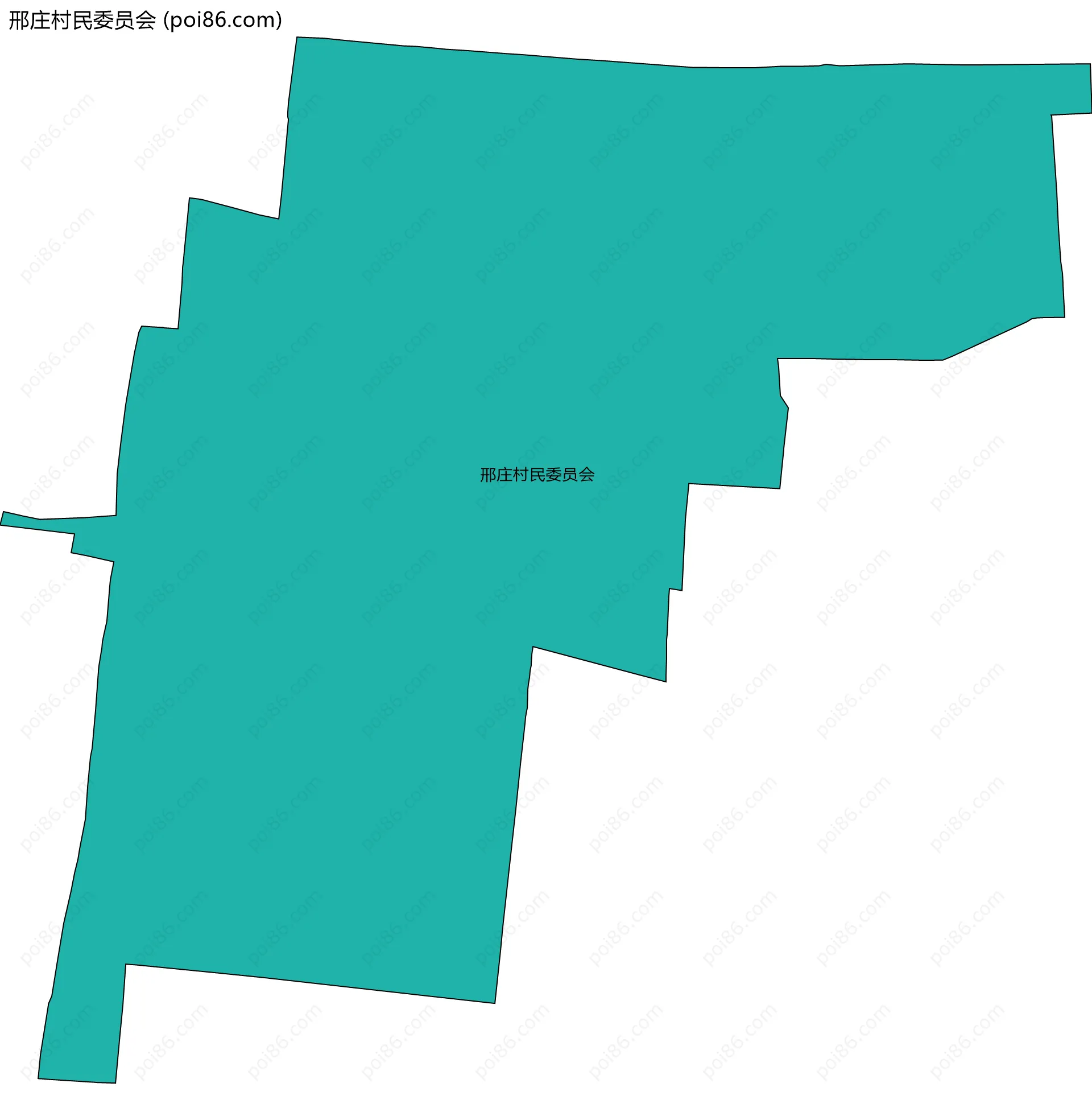 邢庄村民委员会边界地图