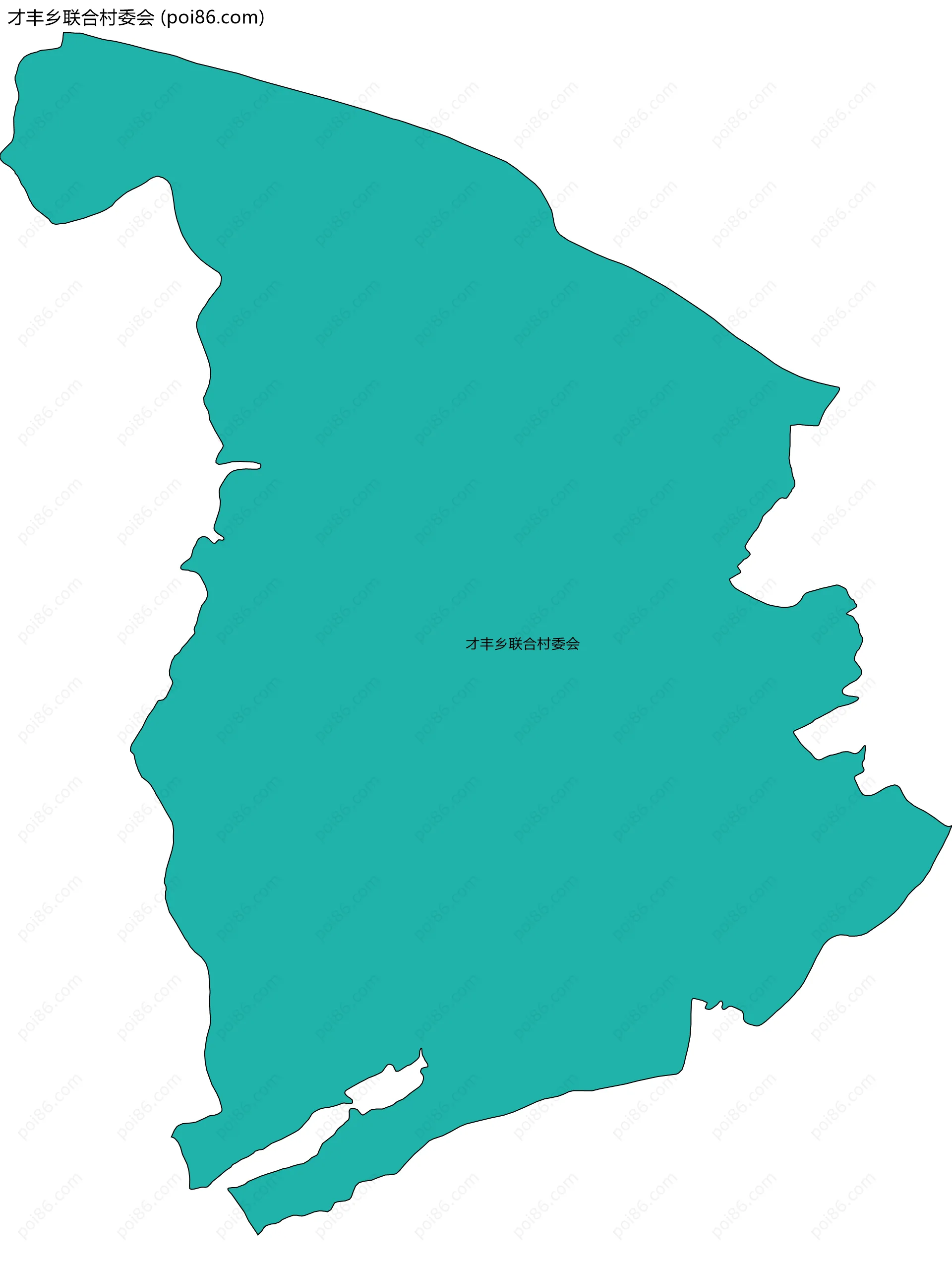 才丰乡联合村委会边界地图