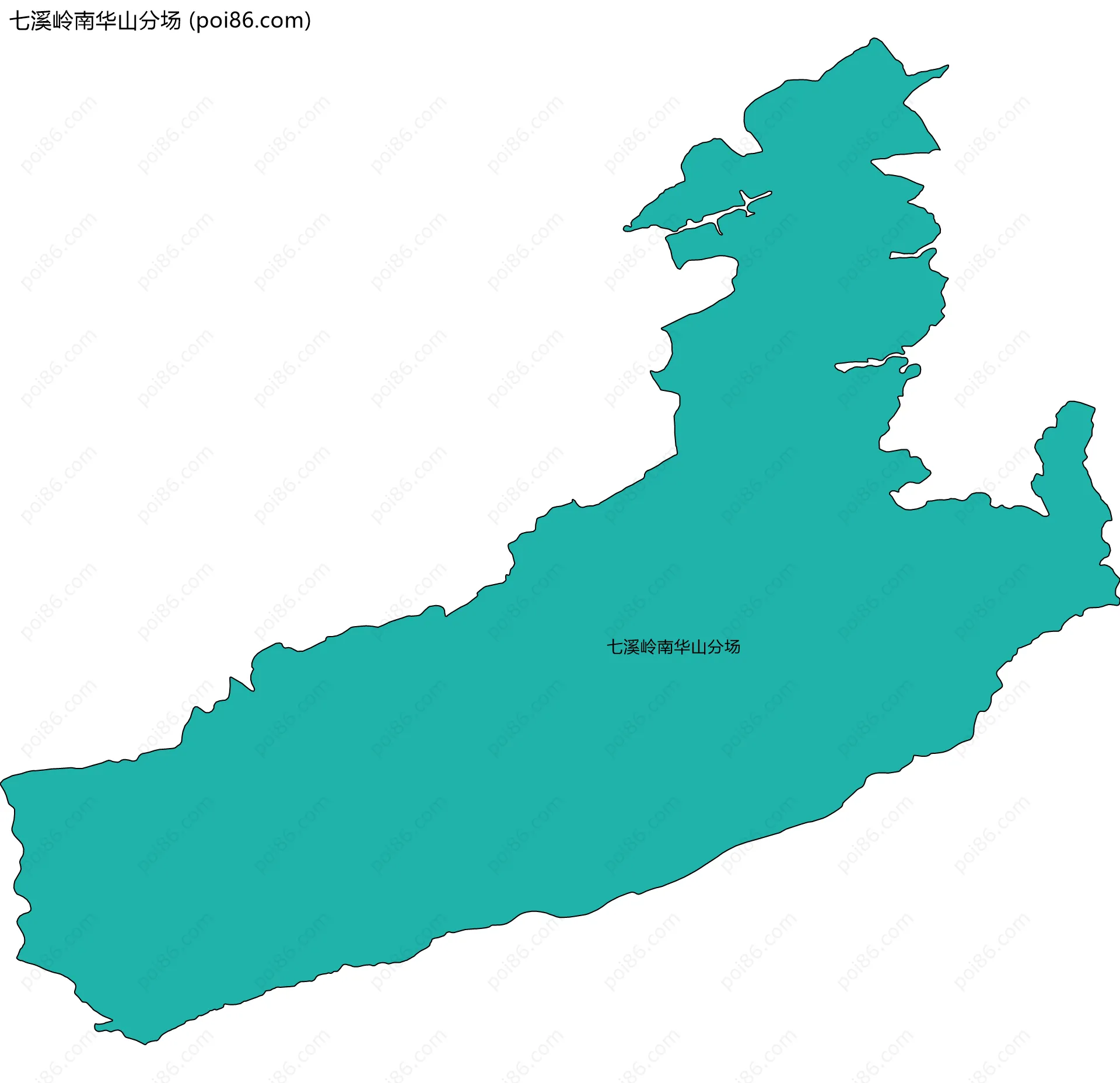 七溪岭南华山分场边界地图