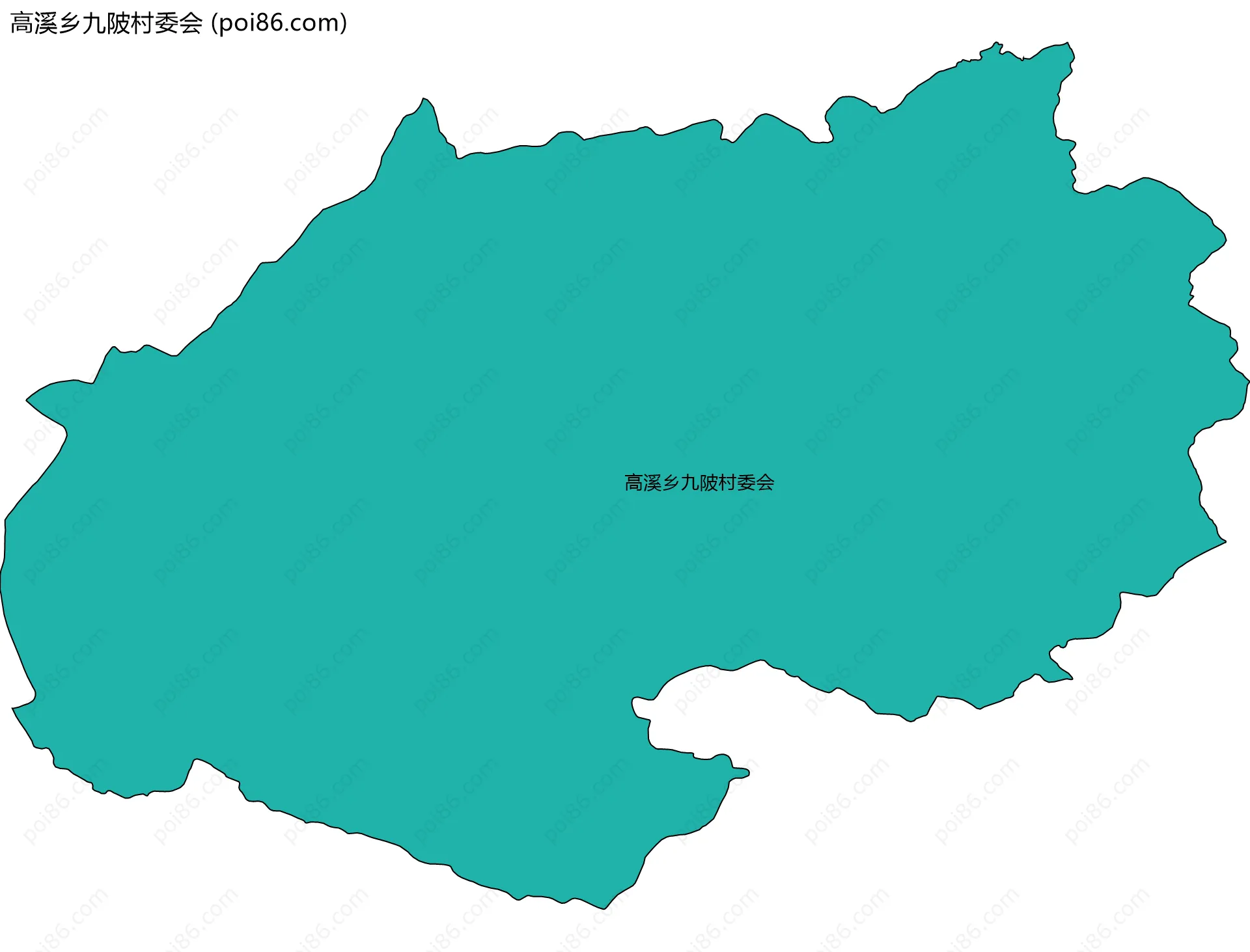 高溪乡九陂村委会边界地图