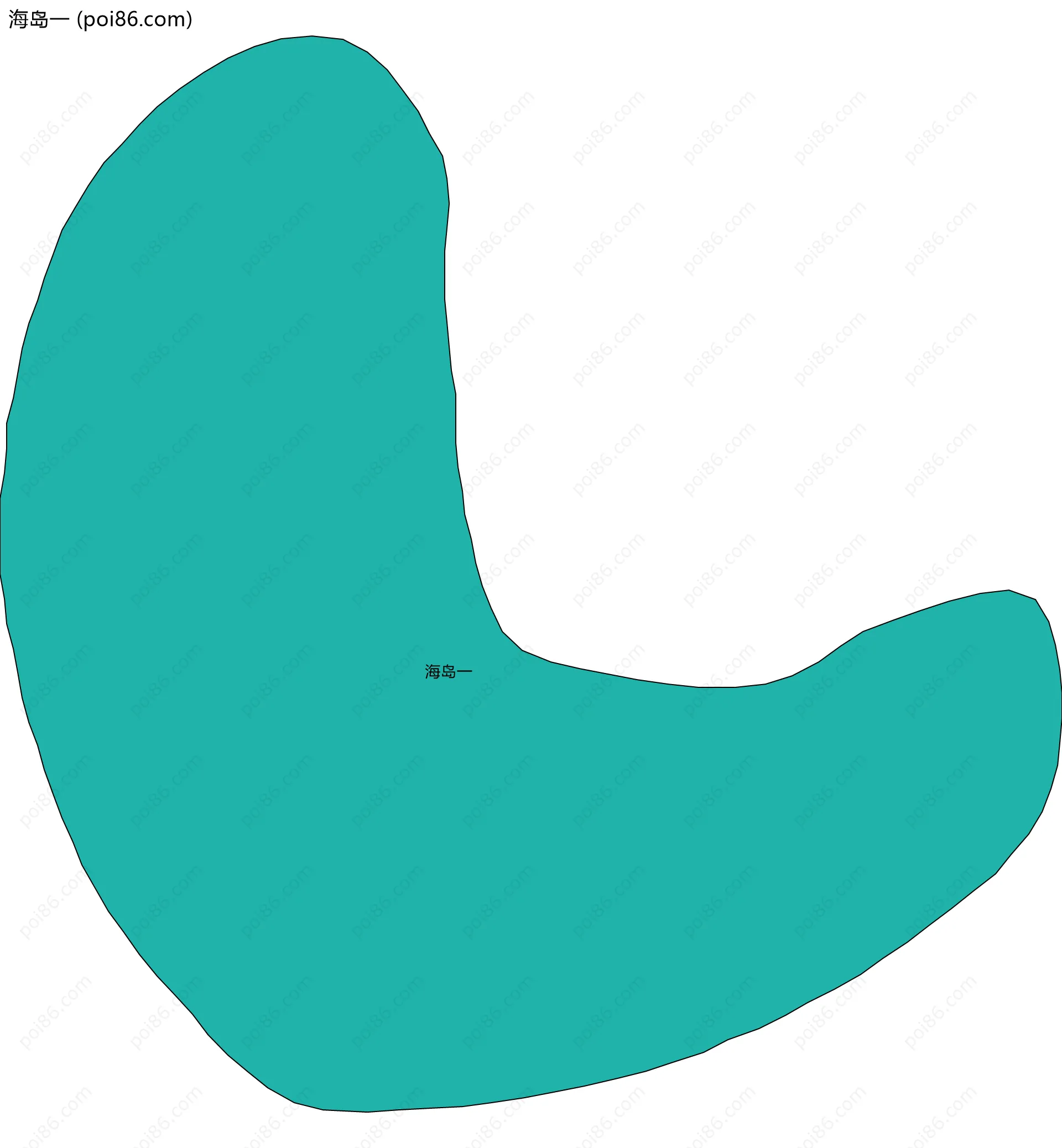 海岛一边界地图(五级行政区划)